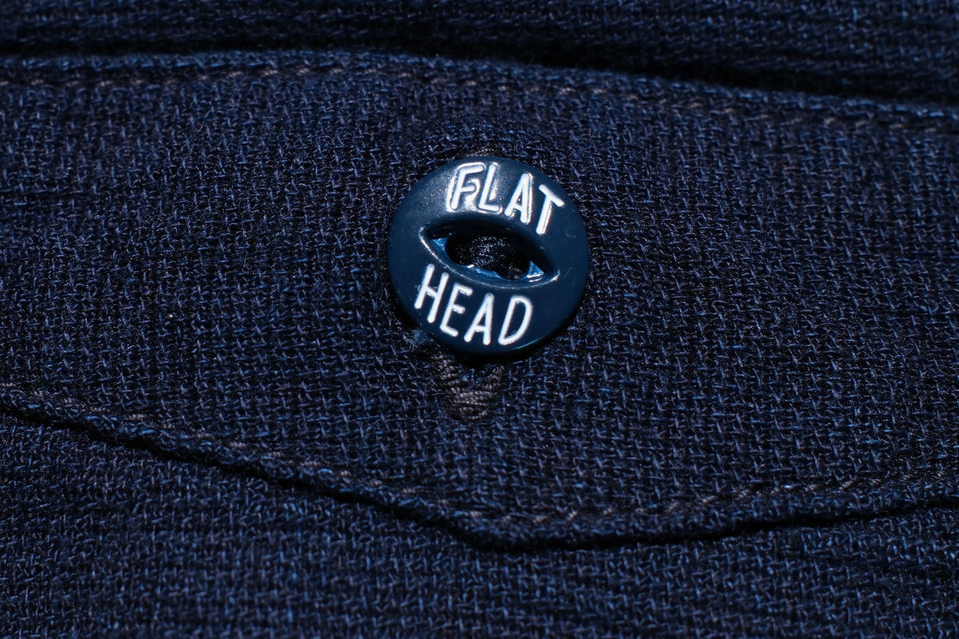 The Flat Head Indigo Dyed Selvage Dobby Work Shirt