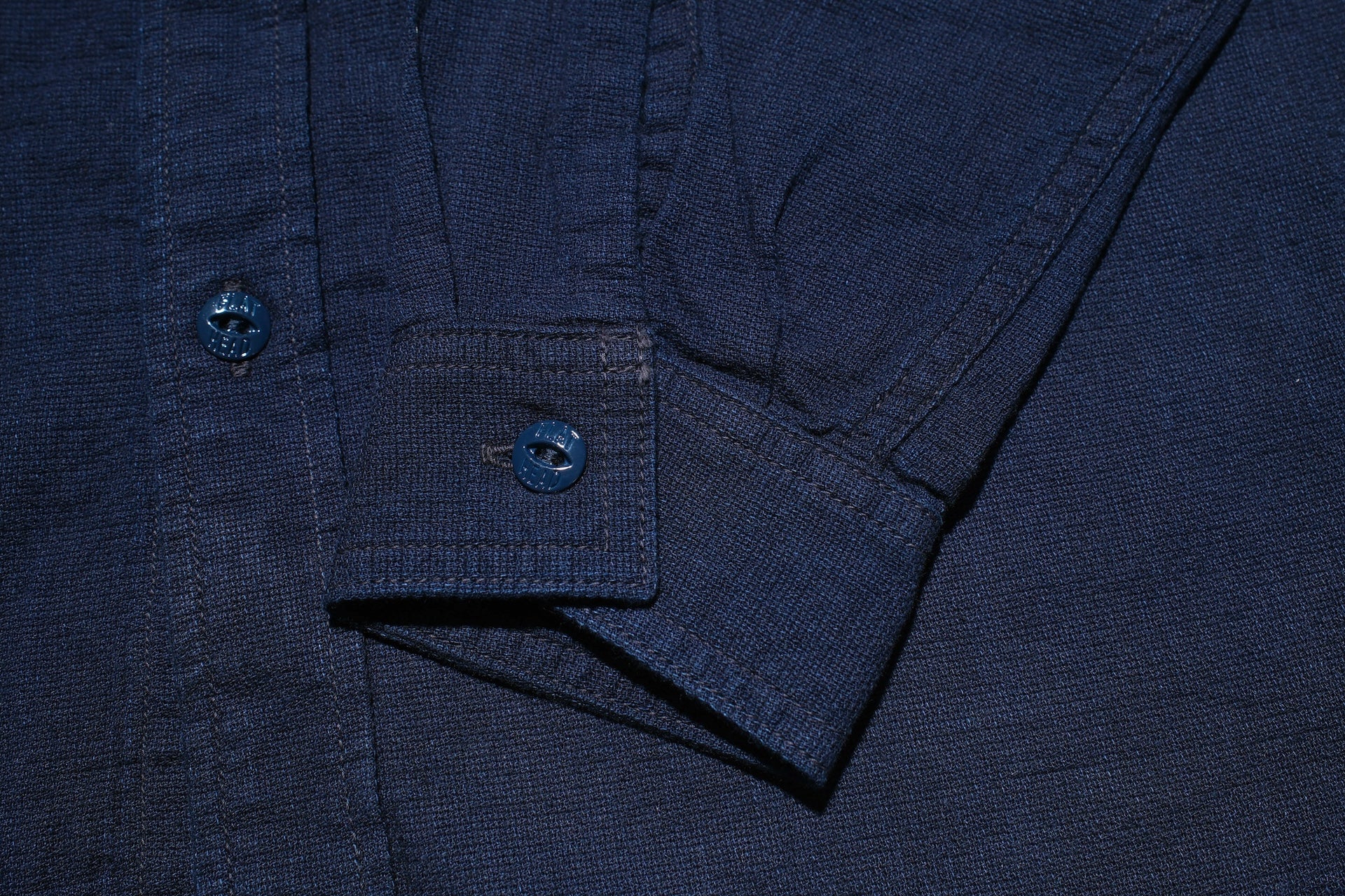 The Flat Head Indigo Dyed Selvage Dobby Work Shirt