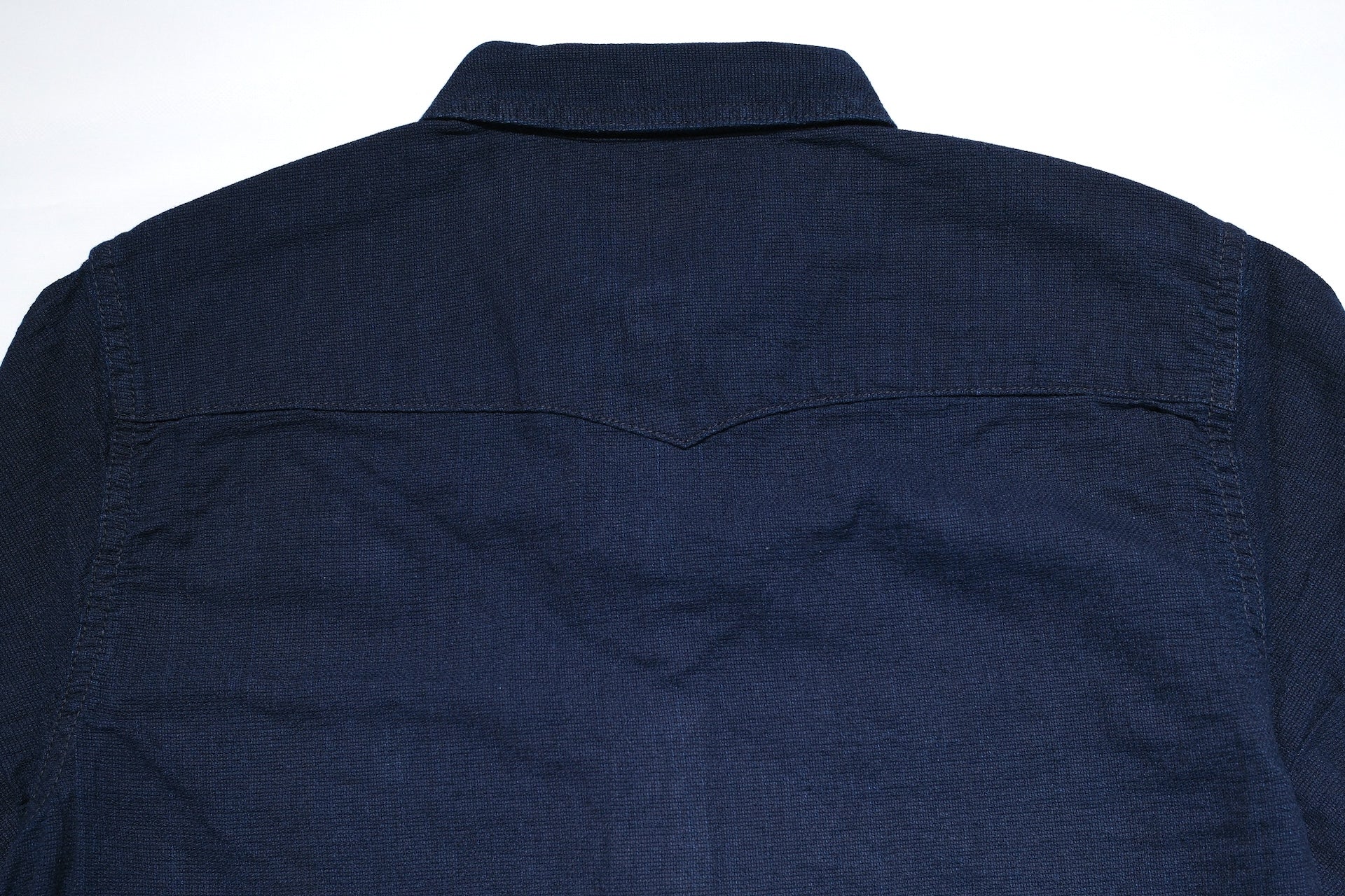 The Flat Head Indigo Dyed Selvage Dobby Work Shirt