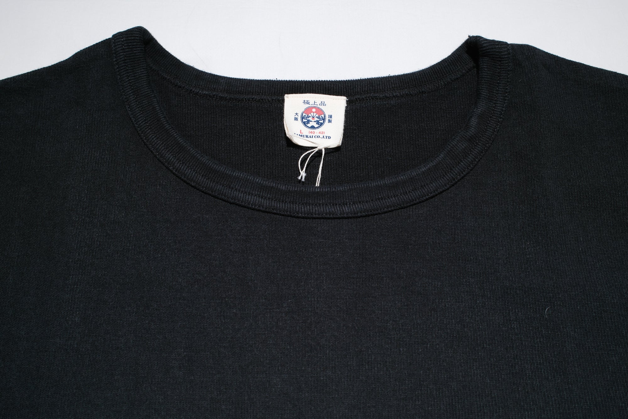 Samurai 15.7oz “Ultra-Heavyweight” Plain Tee (Shadow Black)