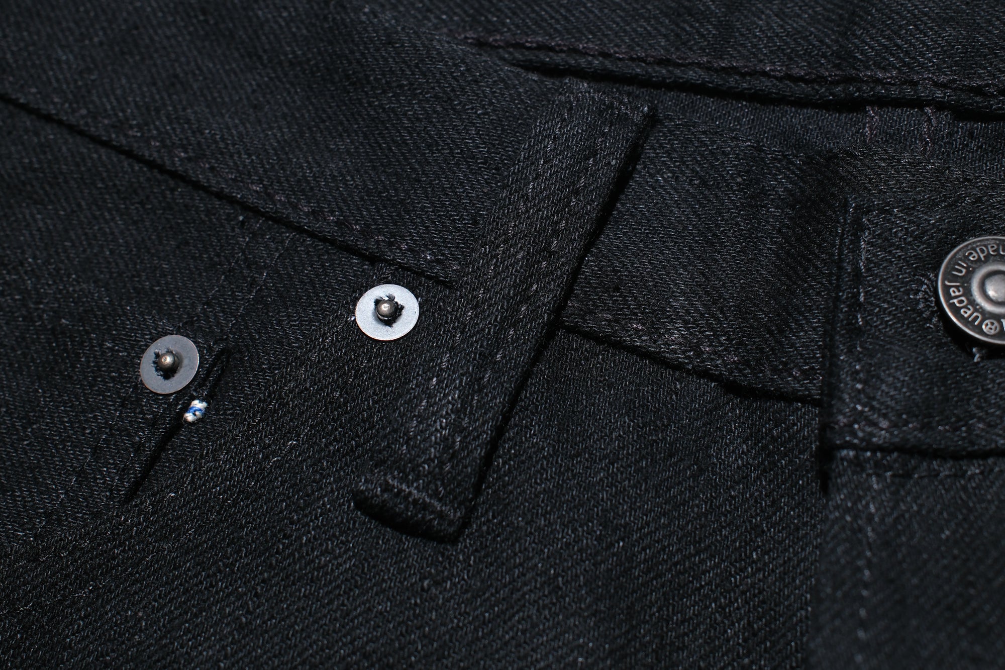 Pure Blue Japan 14oz XX-019-BK "Ultimate Black" Denim (Relaxed Tapered fit)