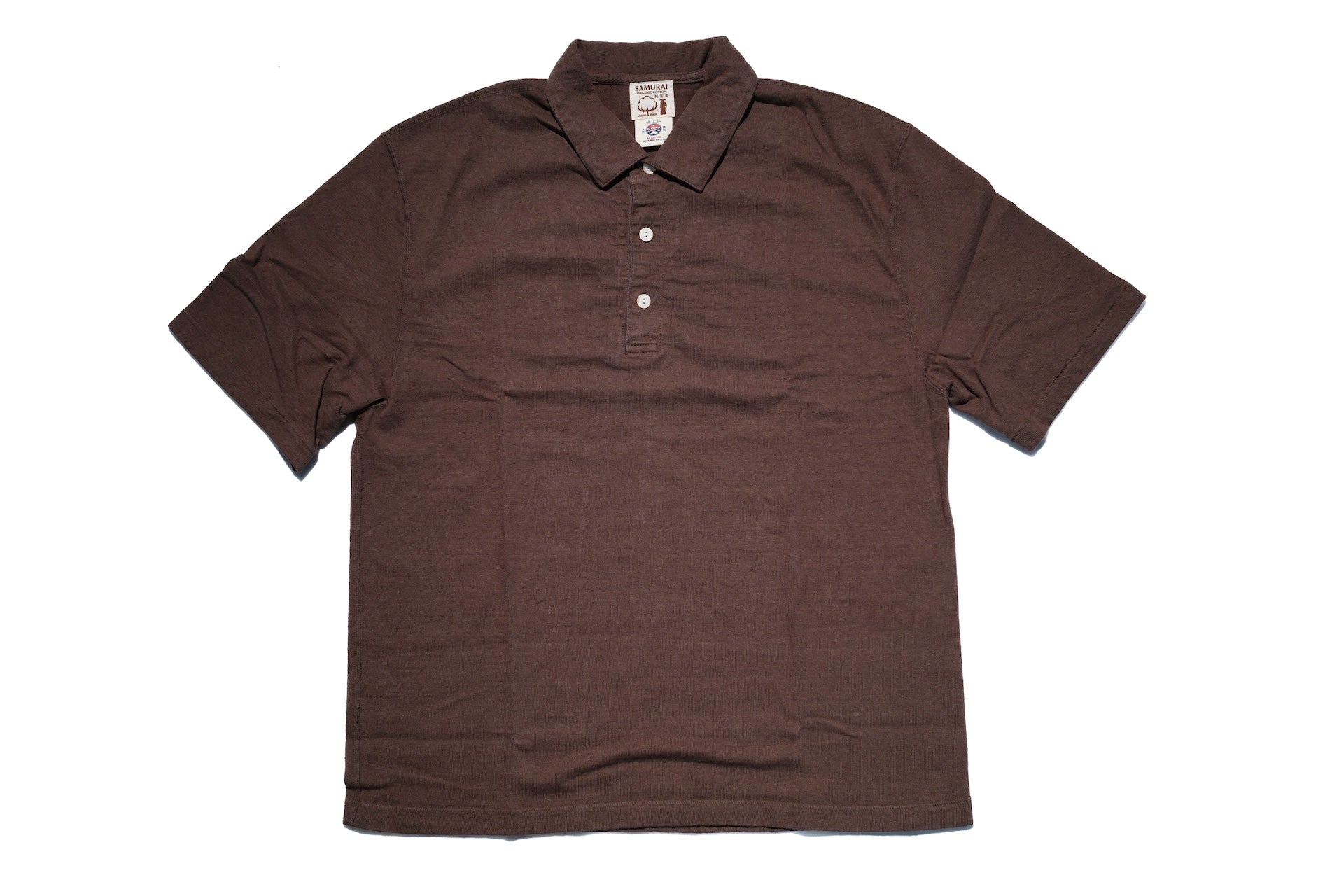 Samurai 12oz "Nippon Cotton" Heavyweight Polo Shirt (Dark Kuri)