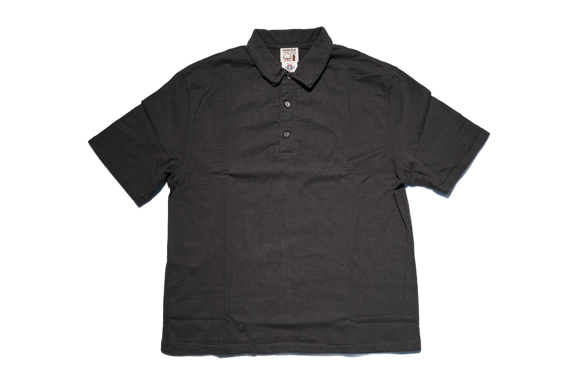 Samurai 12oz "Nippon Cotton" Heavyweight Polo Shirt (Kuromame)