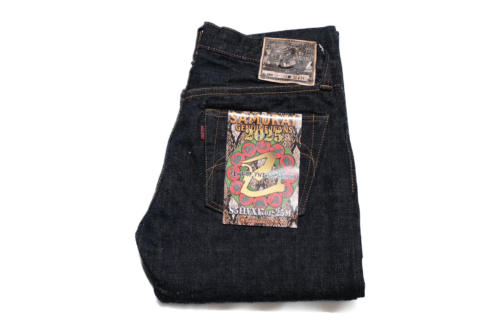 Samurai 17oz "Year of the Snake" S511VX17OZ-25M Denim (Slim Tapered fit)