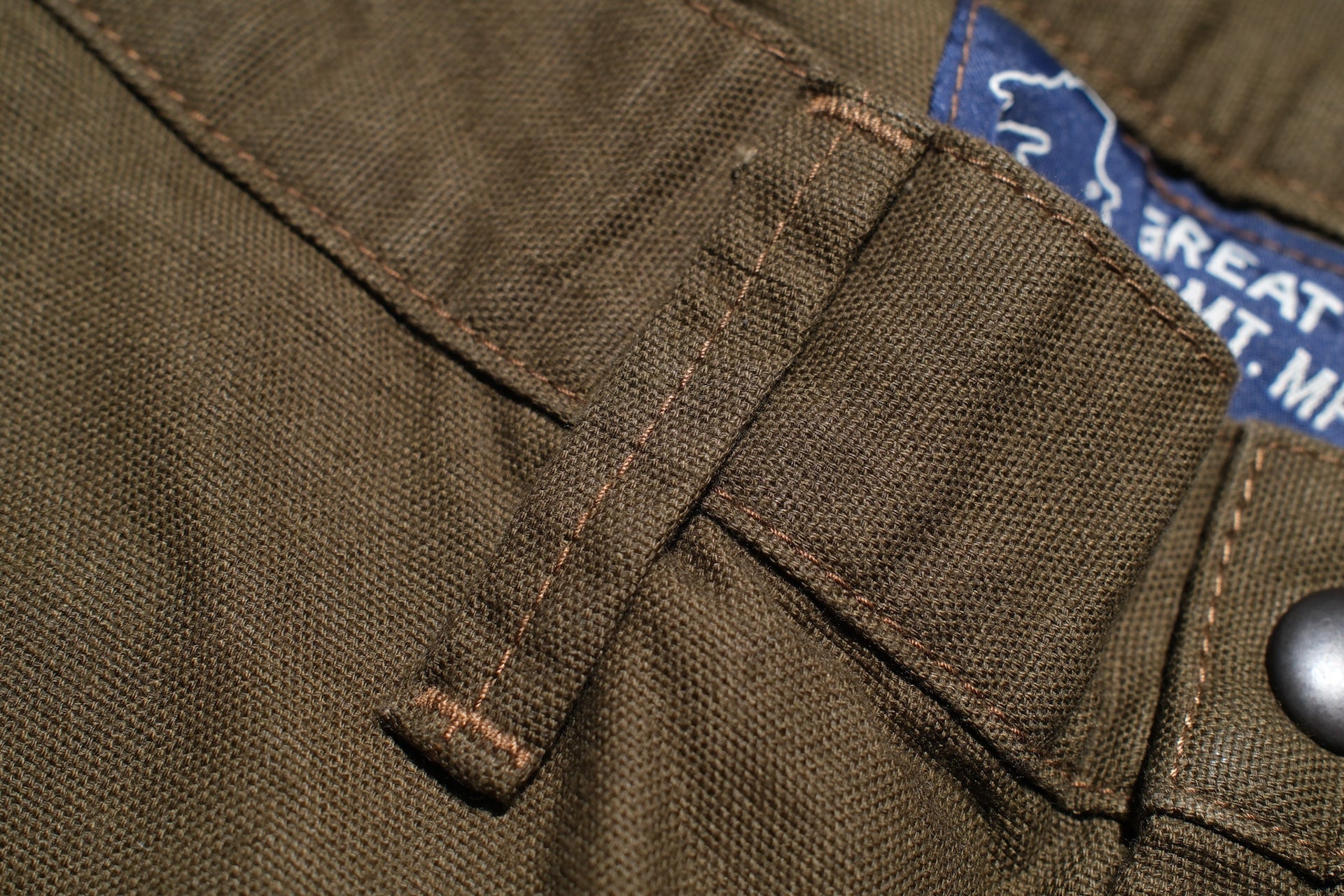 Freewheelers "Field Cruiser" Lightweight Duck Canvas Trousers (Olive Drab)