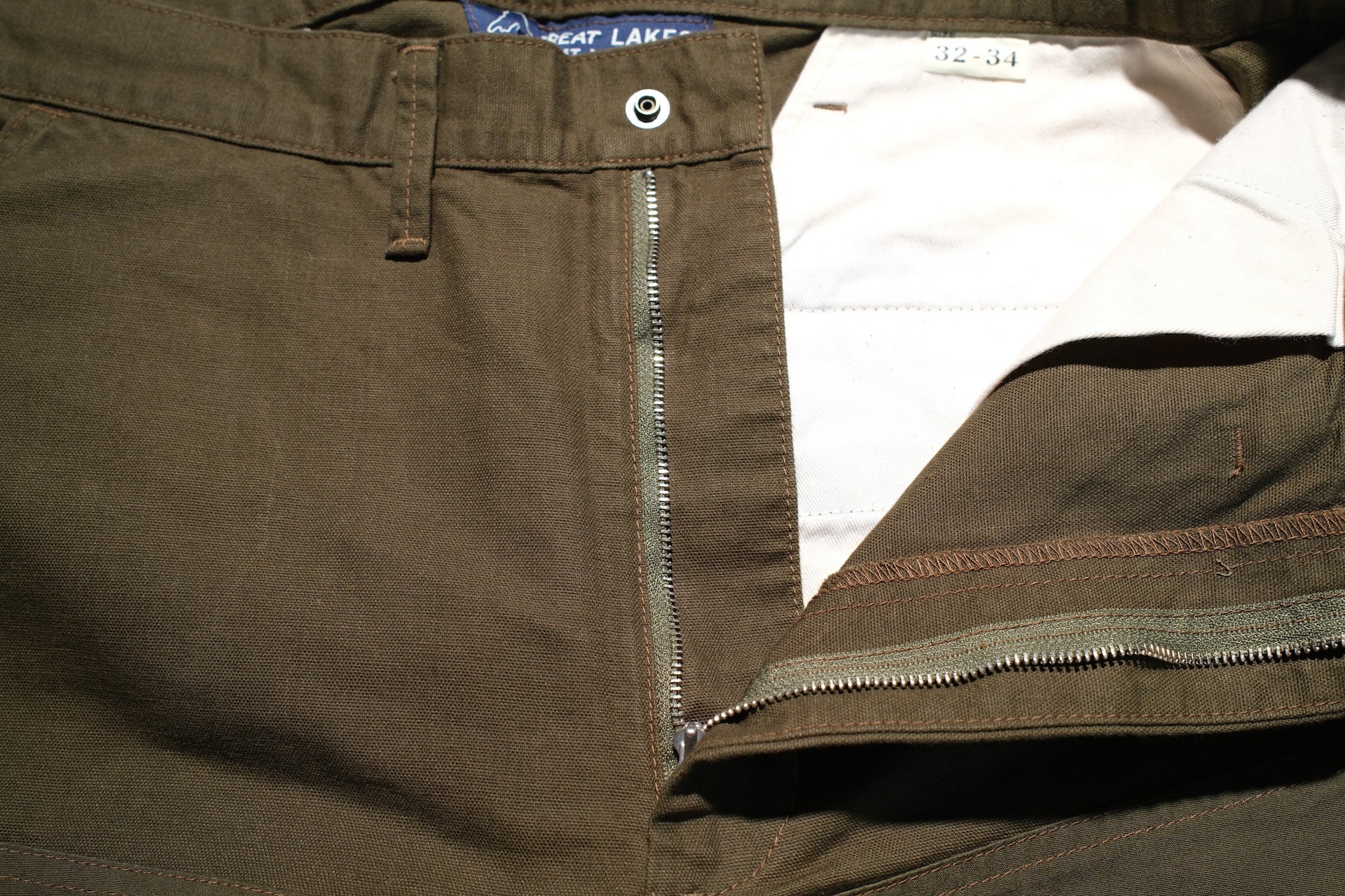 Freewheelers "Field Cruiser" Lightweight Duck Canvas Trousers (Olive Drab)