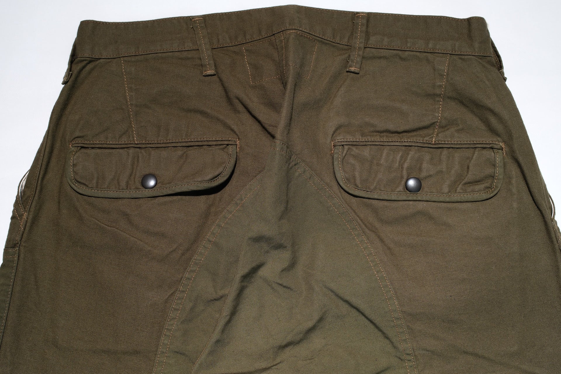 Freewheelers "Field Cruiser" Lightweight Duck Canvas Trousers (Olive Drab)