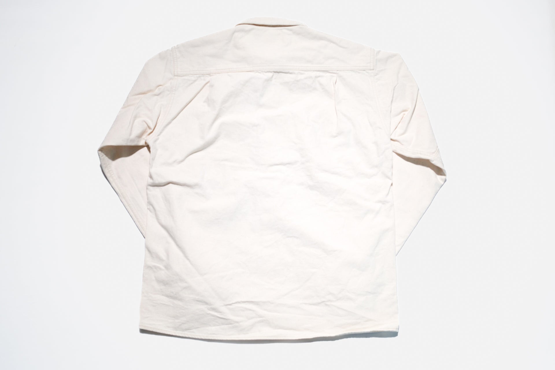 Freewheelers "Uplander" Heavyweight Duck Canvas Workshirt (Natural)