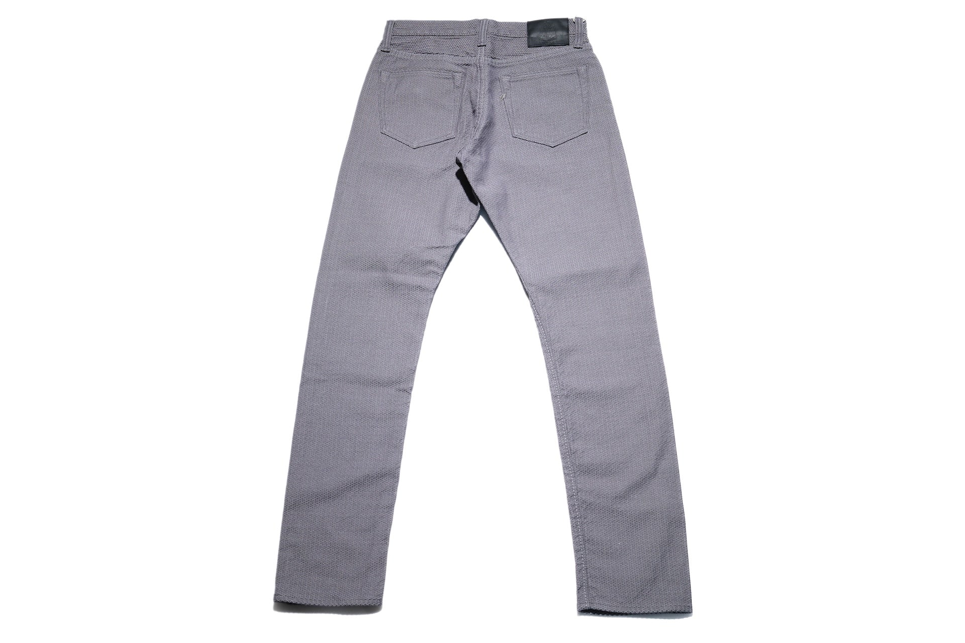 Pure Blue Japan 12.5oz "Double-Warps" Sashiko Trousers (Heather Grey X Black)