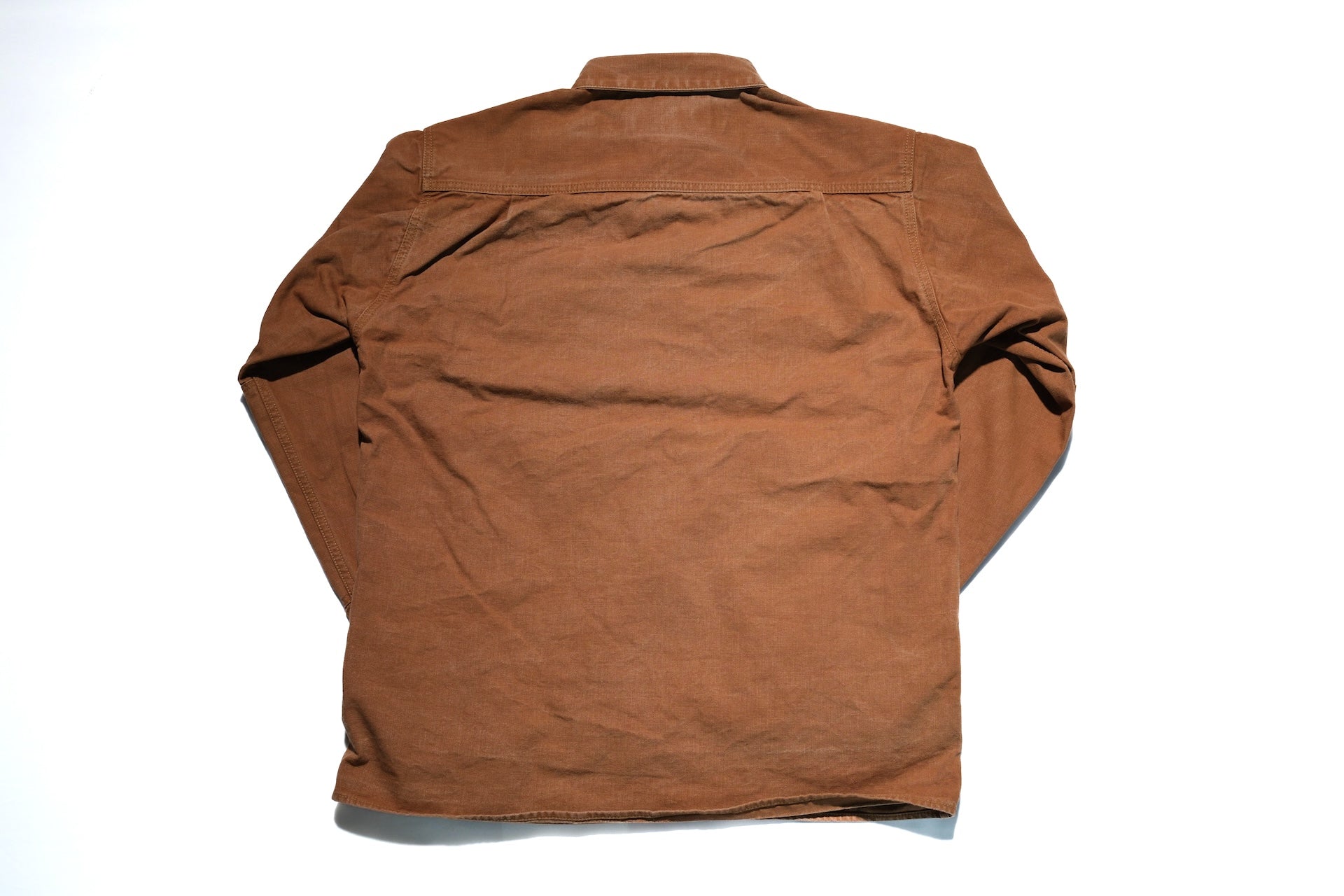 Freewheelers "Uplander" Heavyweight Duck Canvas Workshirt (Brown)