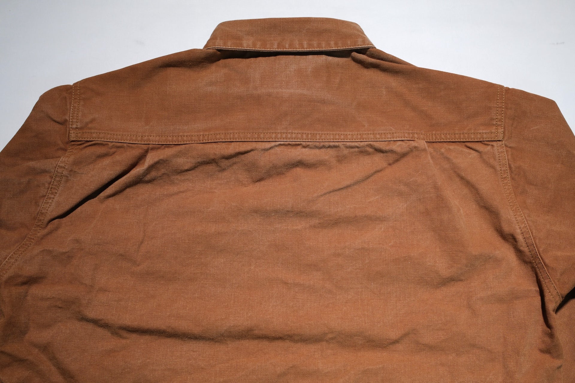 Freewheelers "Uplander" Heavyweight Duck Canvas Workshirt (Brown)