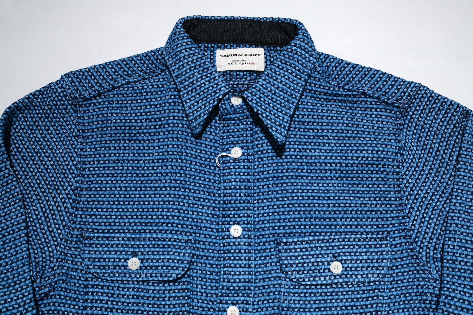 Samurai "Aizome" Heavyweight Natural Indigo Dyed Sashiko Workshirt