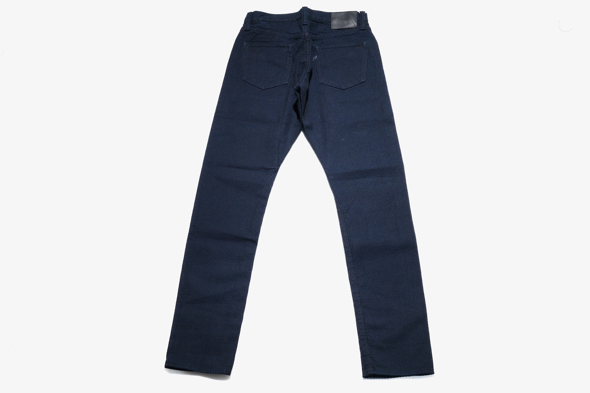 Pure Blue Japan 12.5oz "Double-Warps" Sashiko Trousers (Indigo X Black)