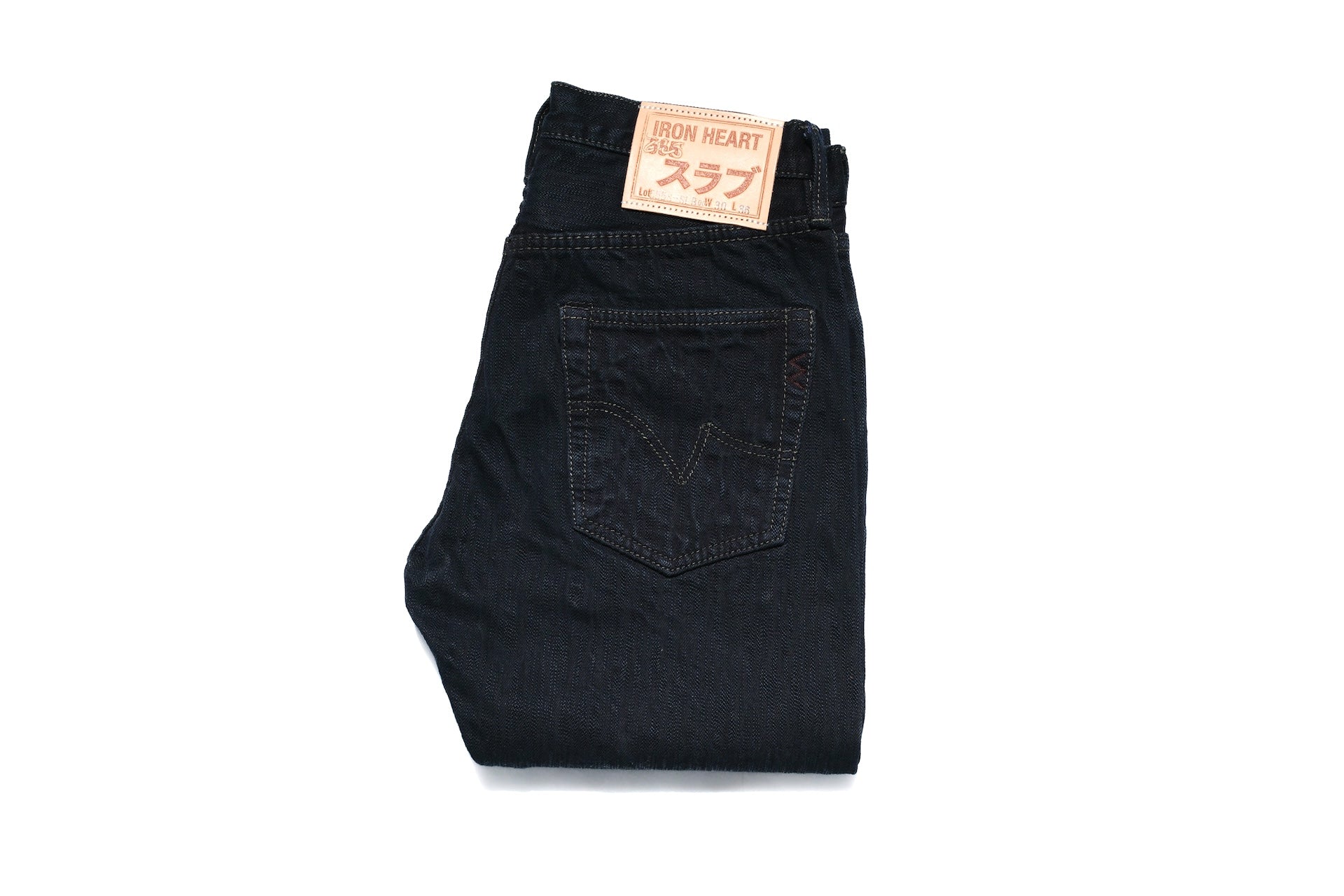 Iron Heart 16oz 555S-SLBod 'Black-Overdyed' Denim (Slim Tapered Fit)