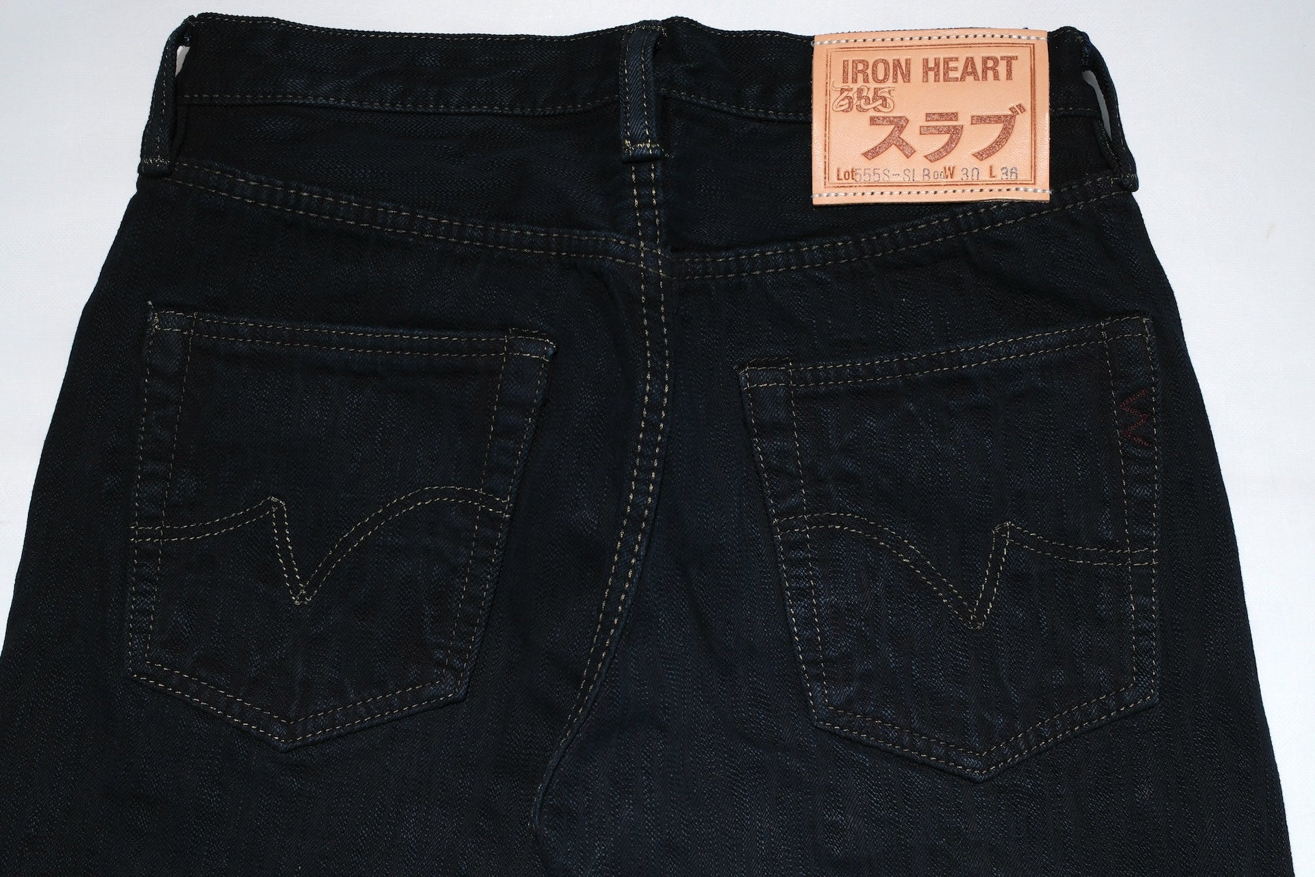 Iron Heart 16oz 555S-SLBod 'Black-Overdyed' Denim (Slim Tapered Fit)