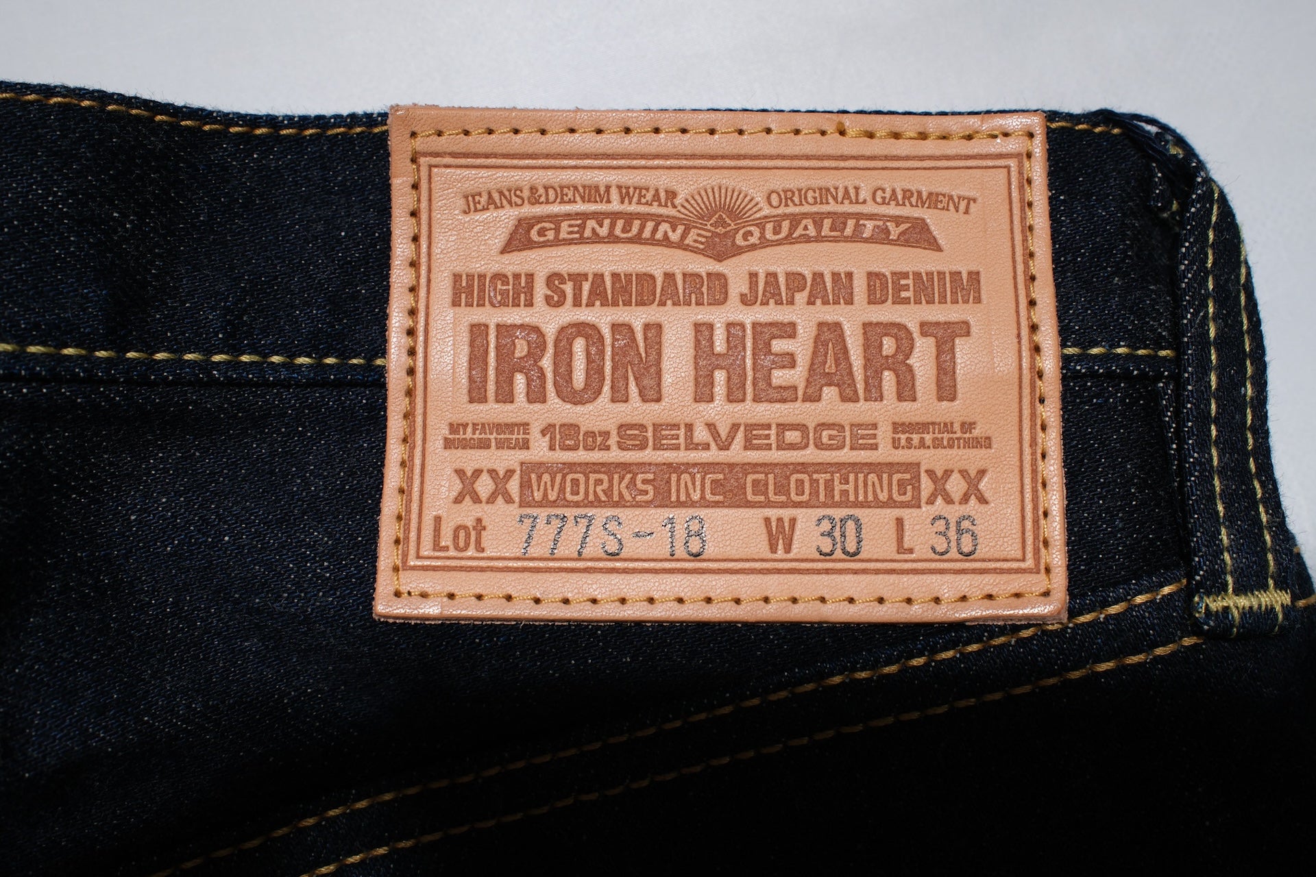 Iron Heart 777S-18 18oz Denim (Super Slim Tapered fit)