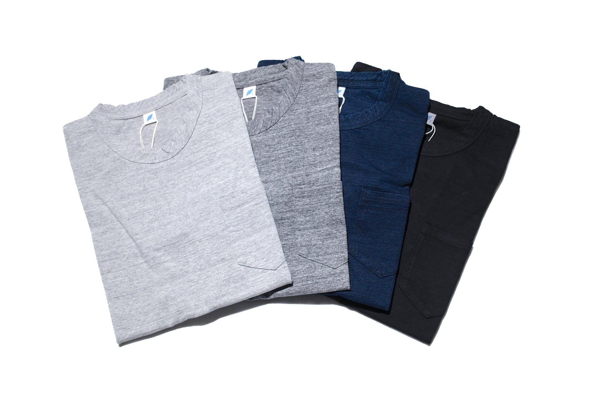 Pure Blue Japan 6.5oz "Signature" Pocket Tee (Dark Heather Gray)