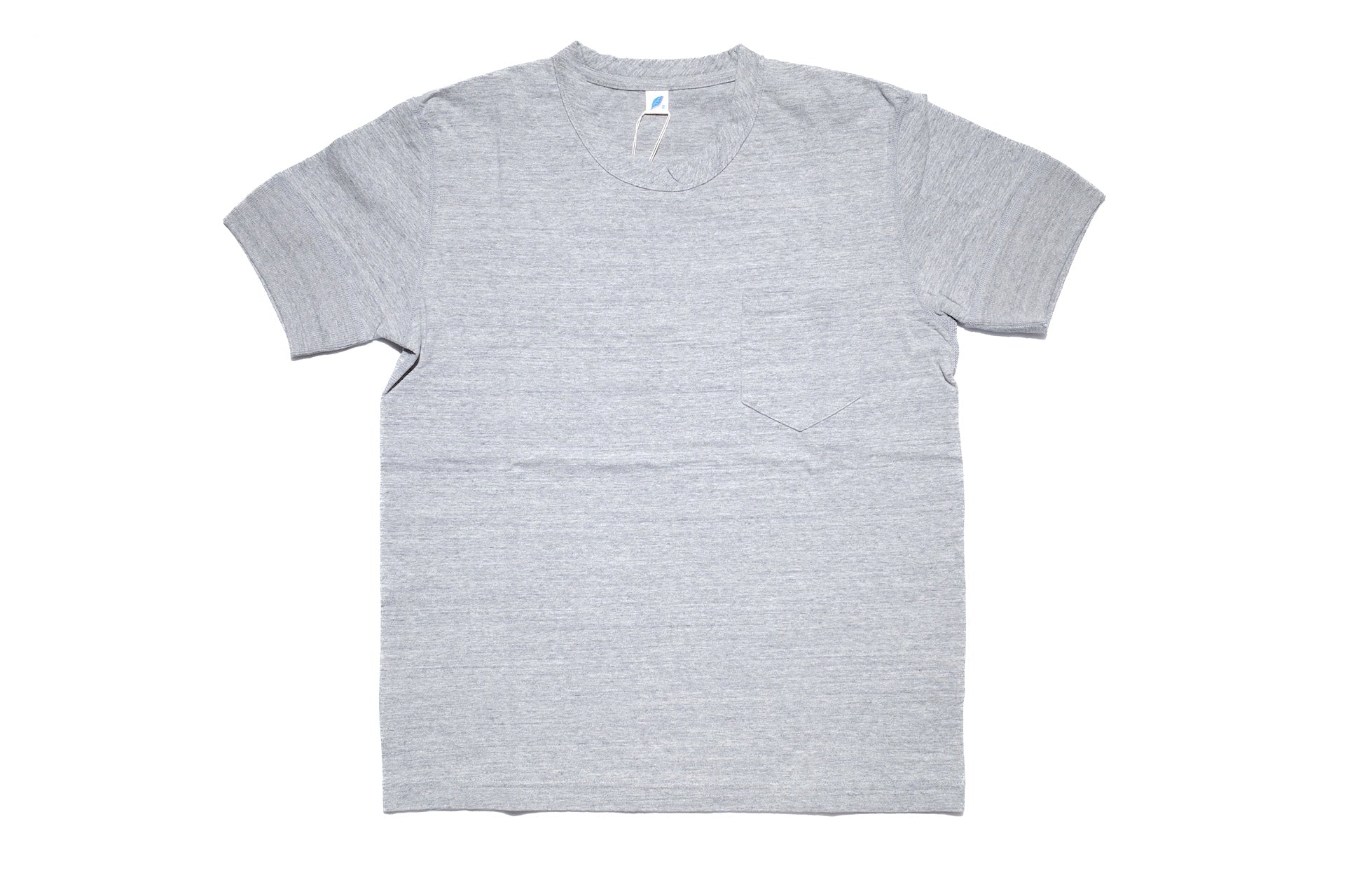 Pure Blue Japan 6.5oz "Signature" Pocket Tee (Light Heather Gray)