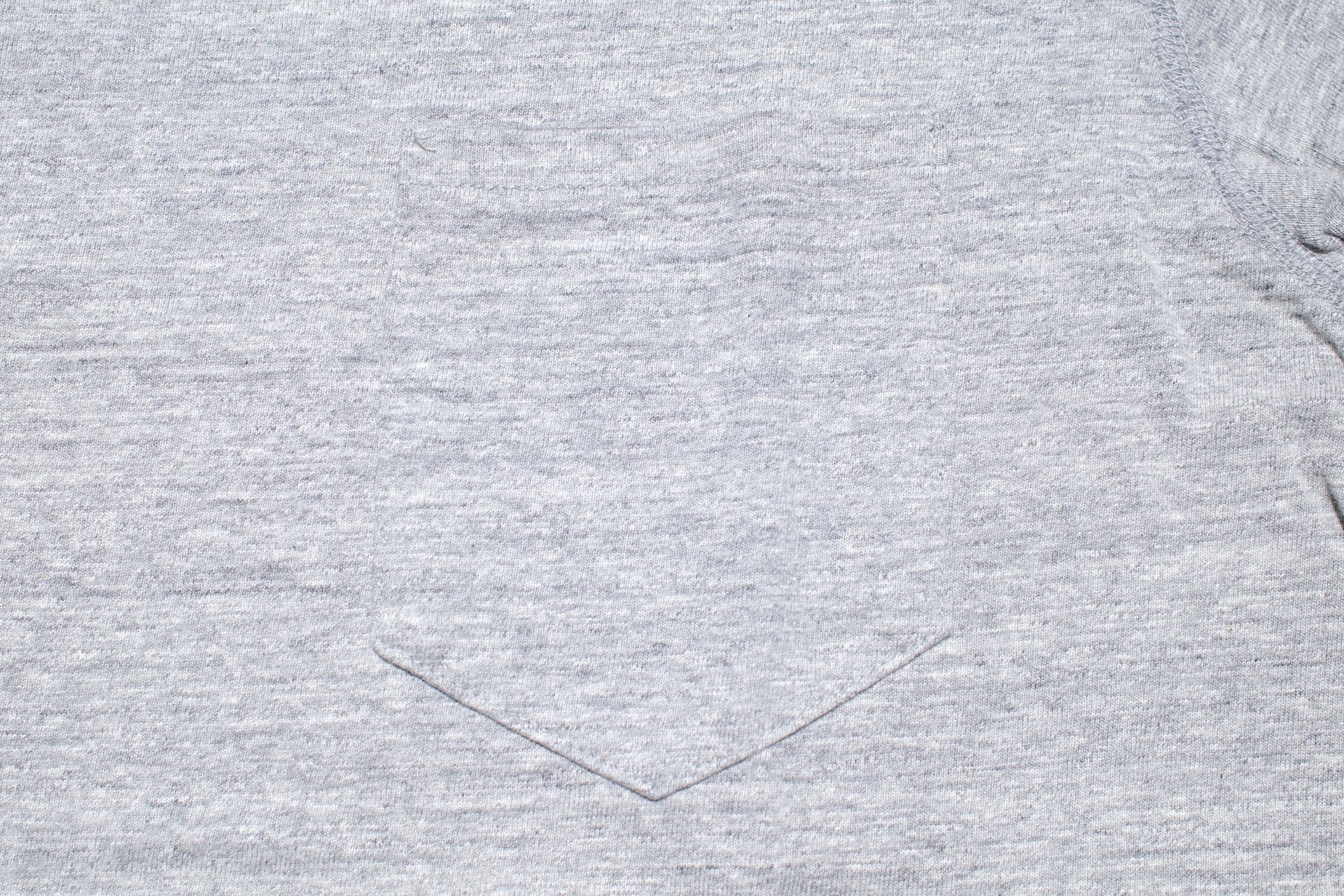 Pure Blue Japan 6.5oz "Signature" Pocket Tee (Light Heather Gray)
