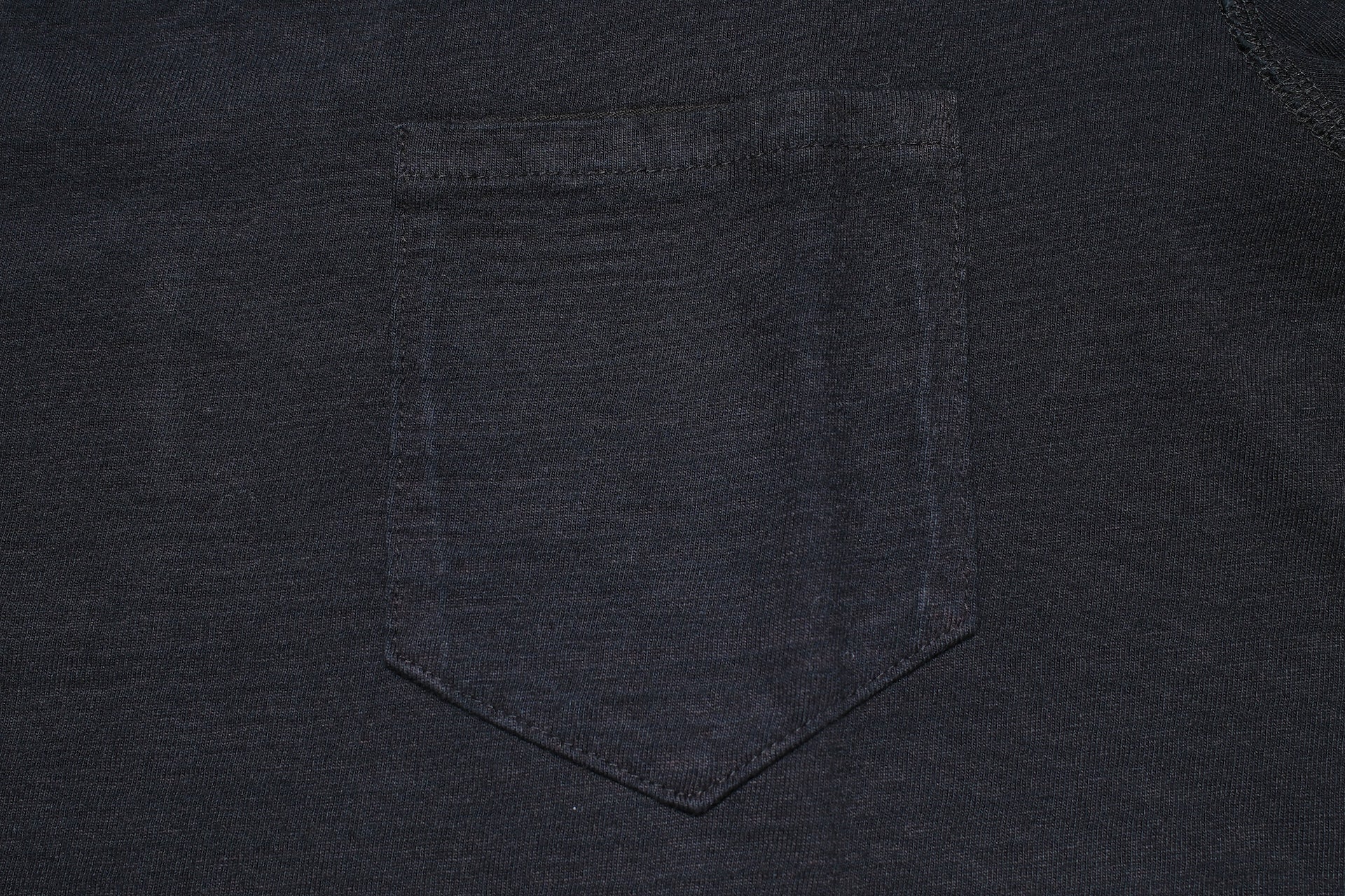 Pure Blue Japan 6.5oz "Signature" Pocket Tee (Indigo X Black)