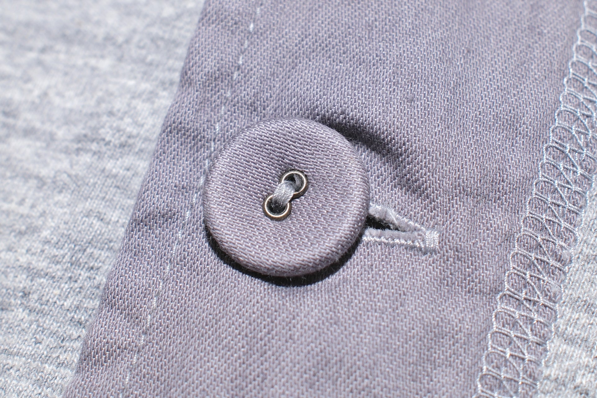 Pure Blue Japan 6.5oz "Signature" Henley Tee (Light Heather Gray)