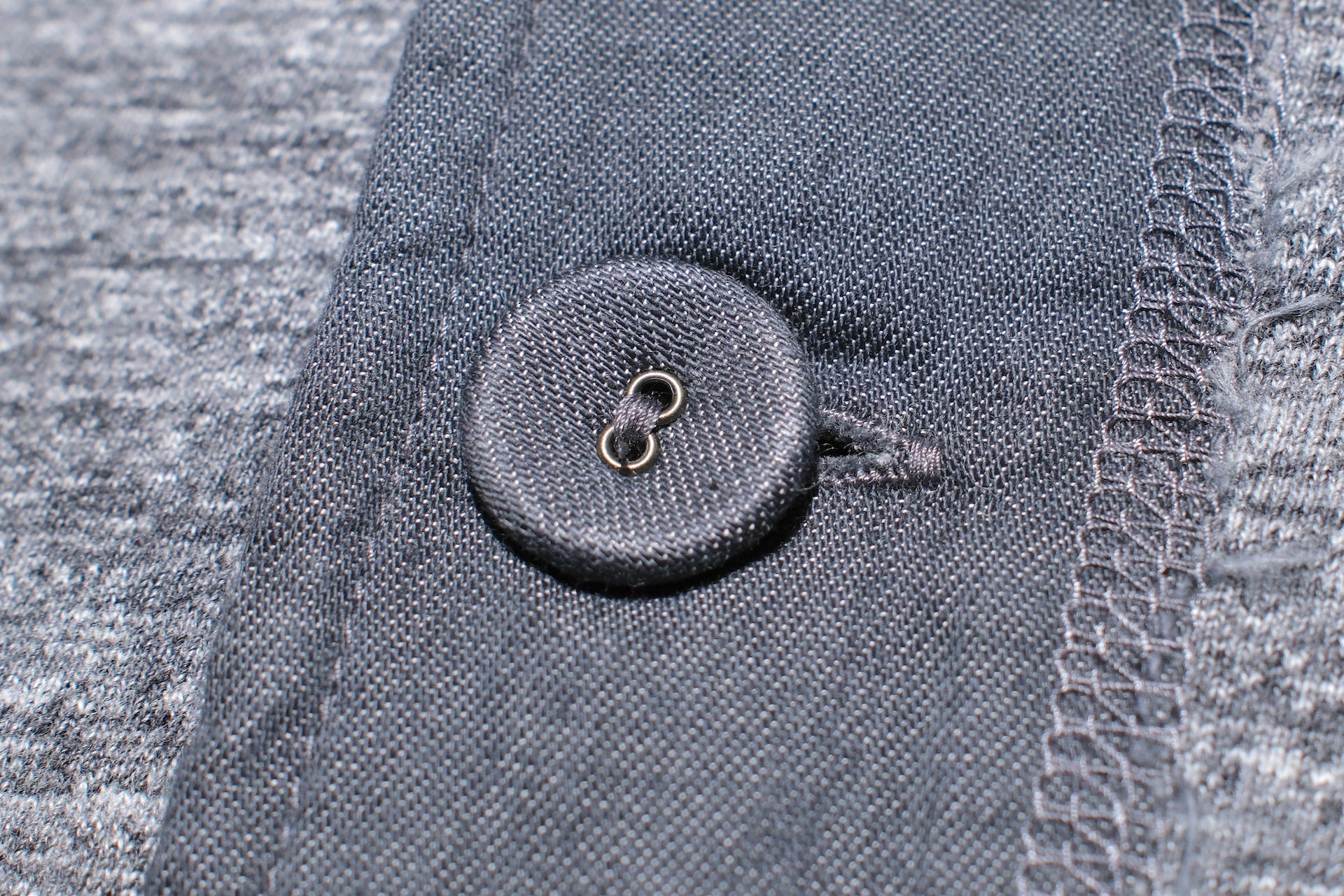 Pure Blue Japan 6.5oz "Signature" Henley Tee (Dark Heather Gray)