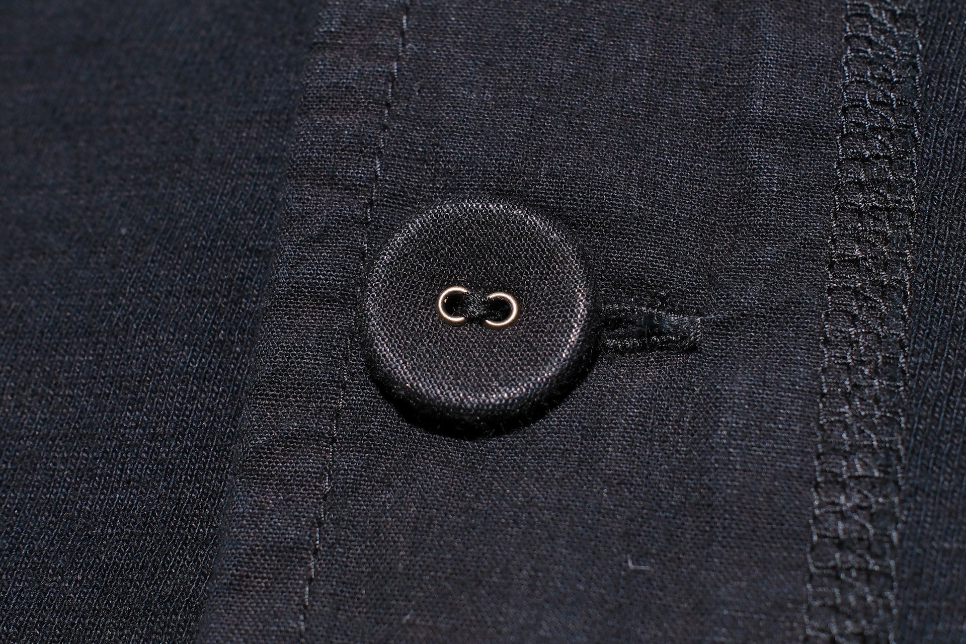 Pure Blue Japan 6.5oz "Signature" Henley Tee (Indigo X Black)