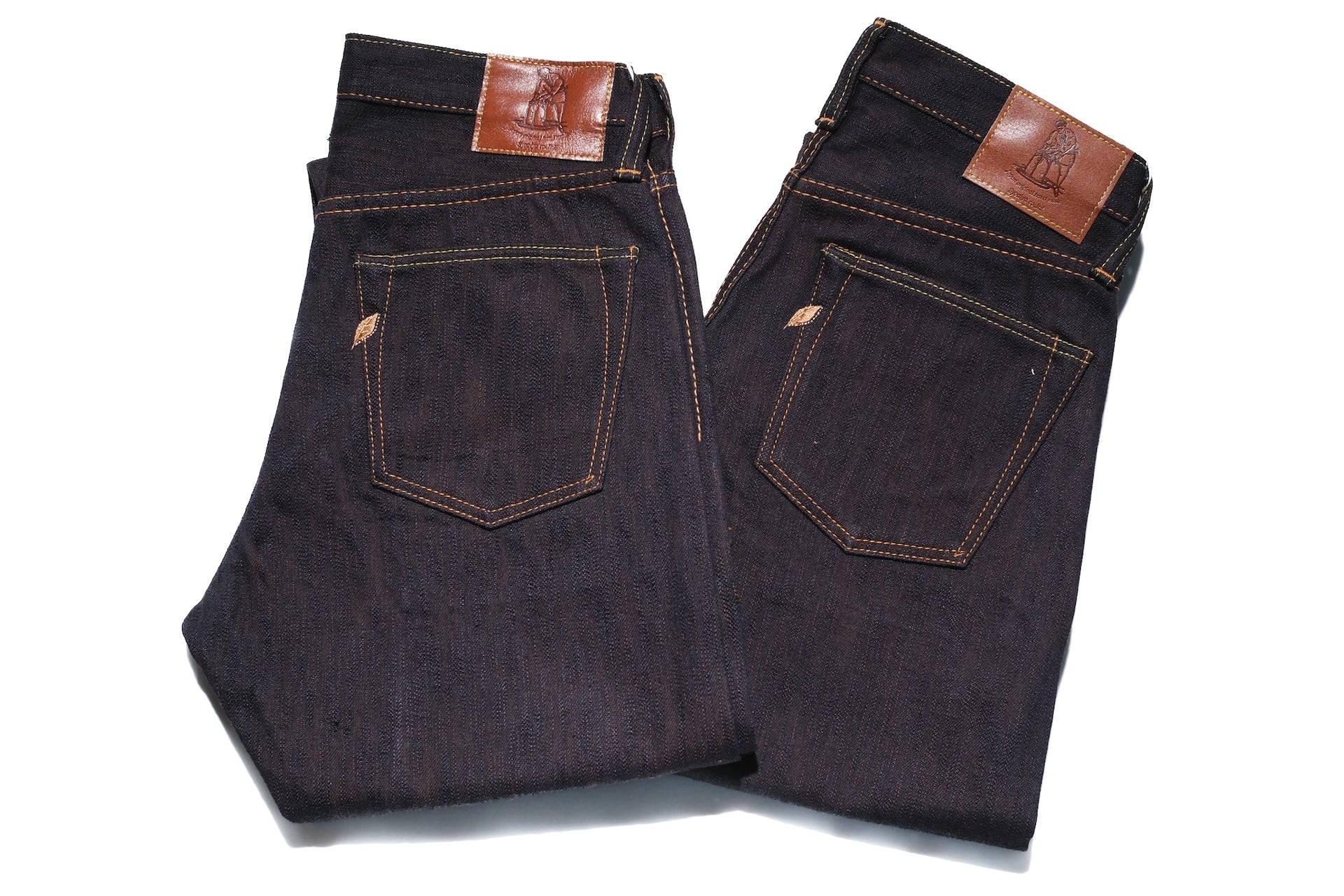 Pure Blue Japan 15oz PER-EX-019-ID "Indigo X Persimmon" Extra Slub Denim (Relaxed Tapered Fit)