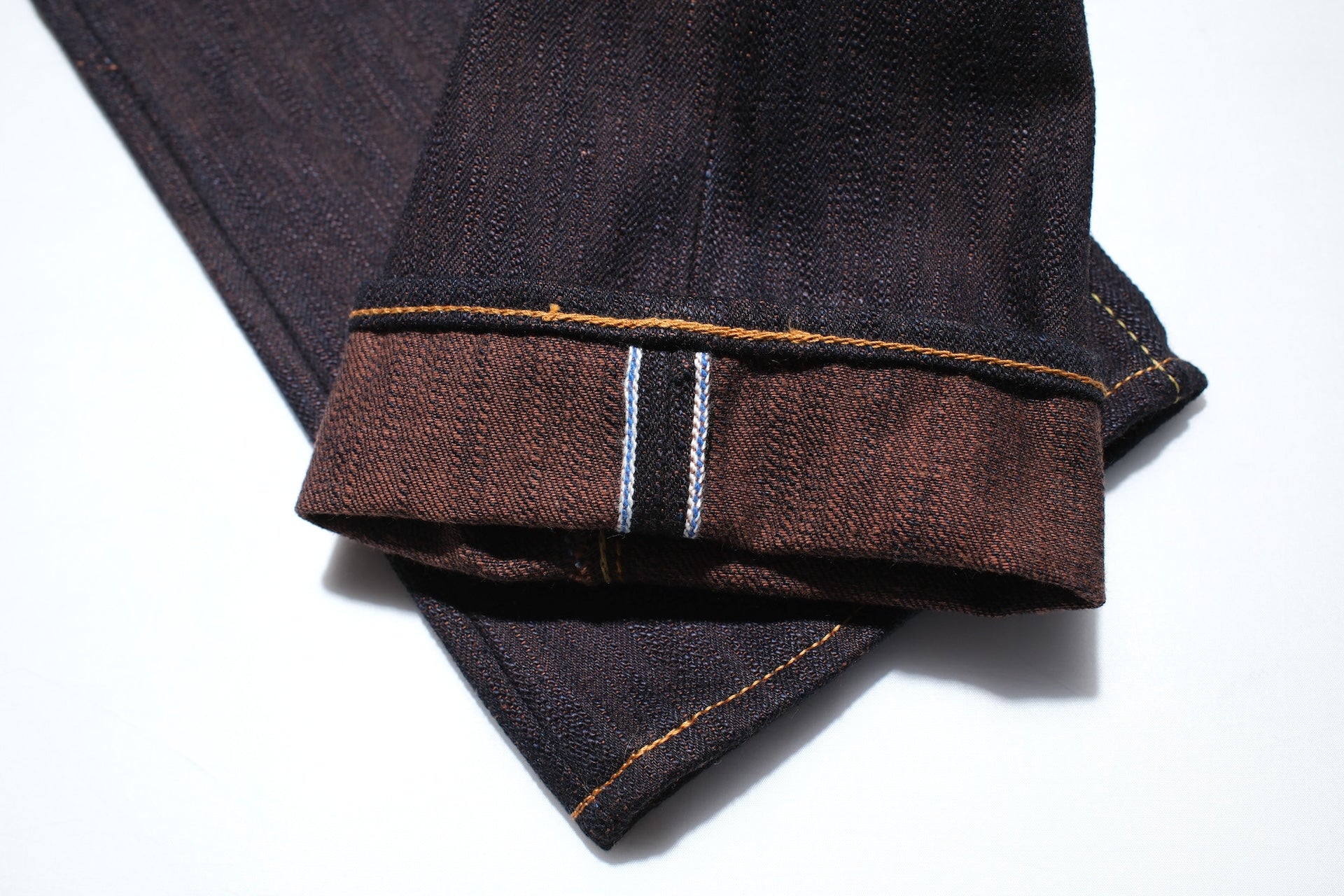 Pure Blue Japan 15oz PER-EX-019-ID "Indigo X Persimmon" Extra Slub Denim (Relaxed Tapered Fit)