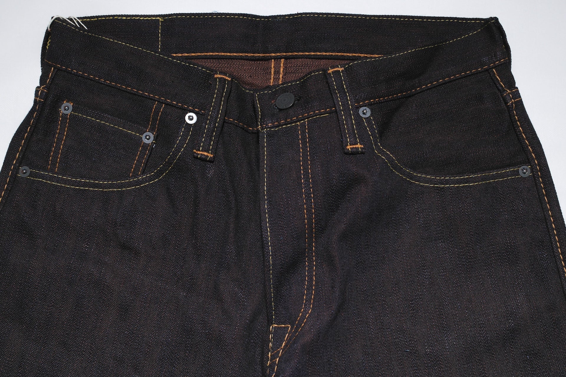 Pure Blue Japan 15oz PER-EX-019-ID "Indigo X Persimmon" Extra Slub Denim (Relaxed Tapered Fit)