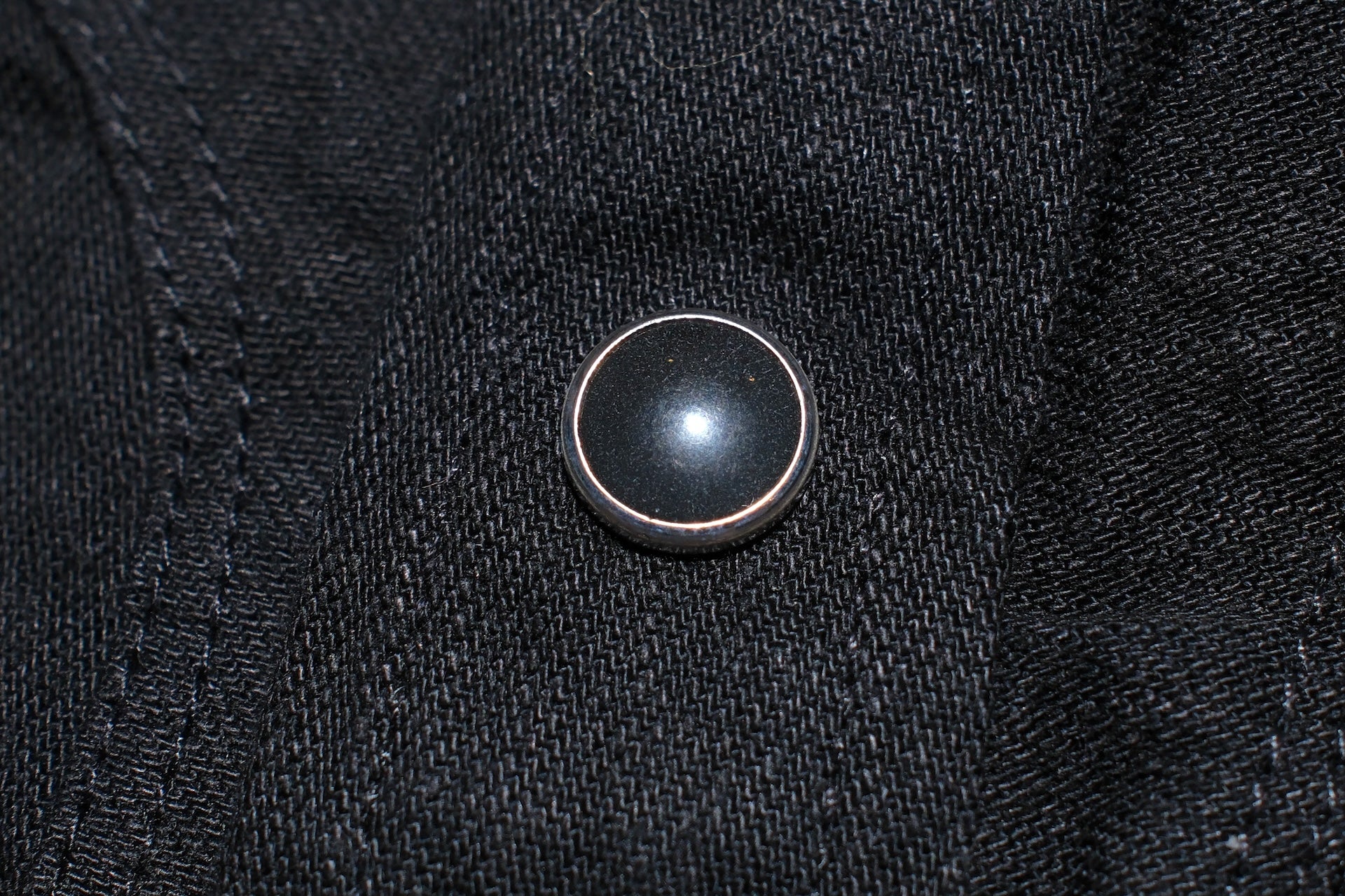 Stevenson Overall Co. 'Cody' 6.5oz Denim Western Shirt (Black)