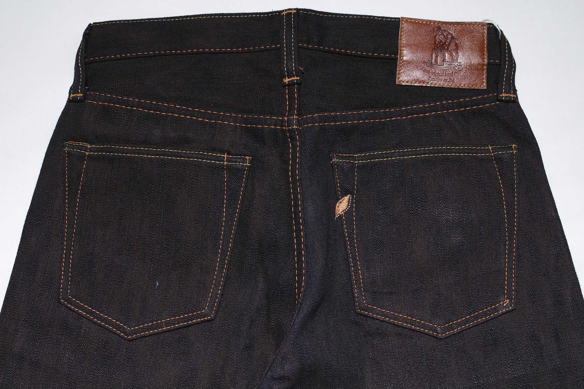 Pure Blue Japan 15oz PER-EX-019-ID "Indigo X Persimmon" Extra Slub Denim (Relaxed Tapered Fit)