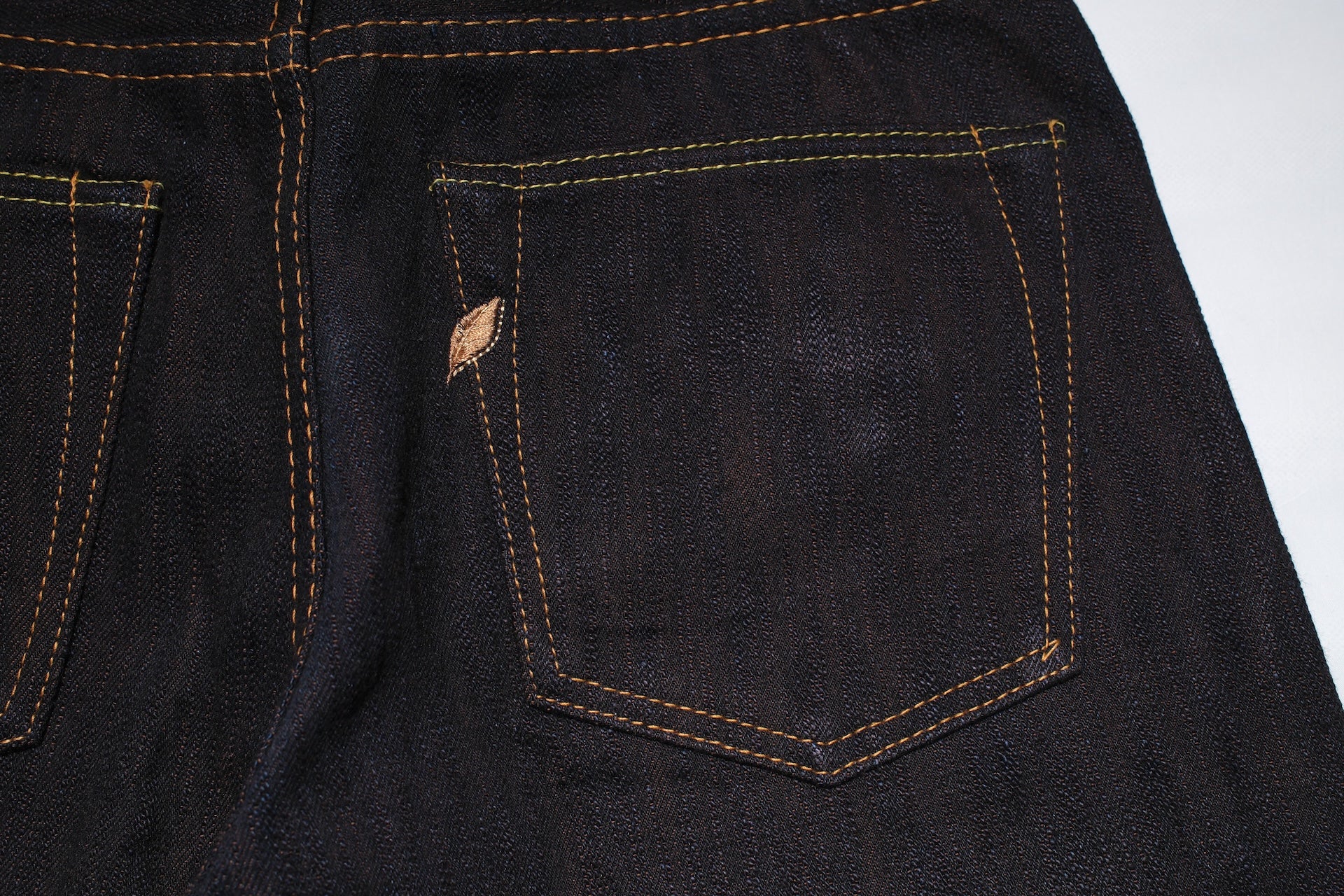 Pure Blue Japan 15oz PER-EX-019-ID "Indigo X Persimmon" Extra Slub Denim (Relaxed Tapered Fit)