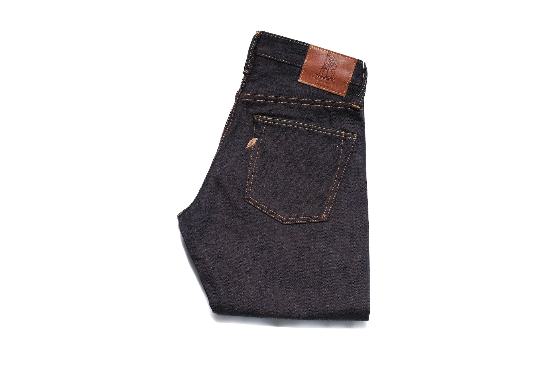 Pure Blue Japan 15oz PER-EX-019-ID "Indigo X Persimmon" Extra Slub Denim (Relaxed Tapered Fit)