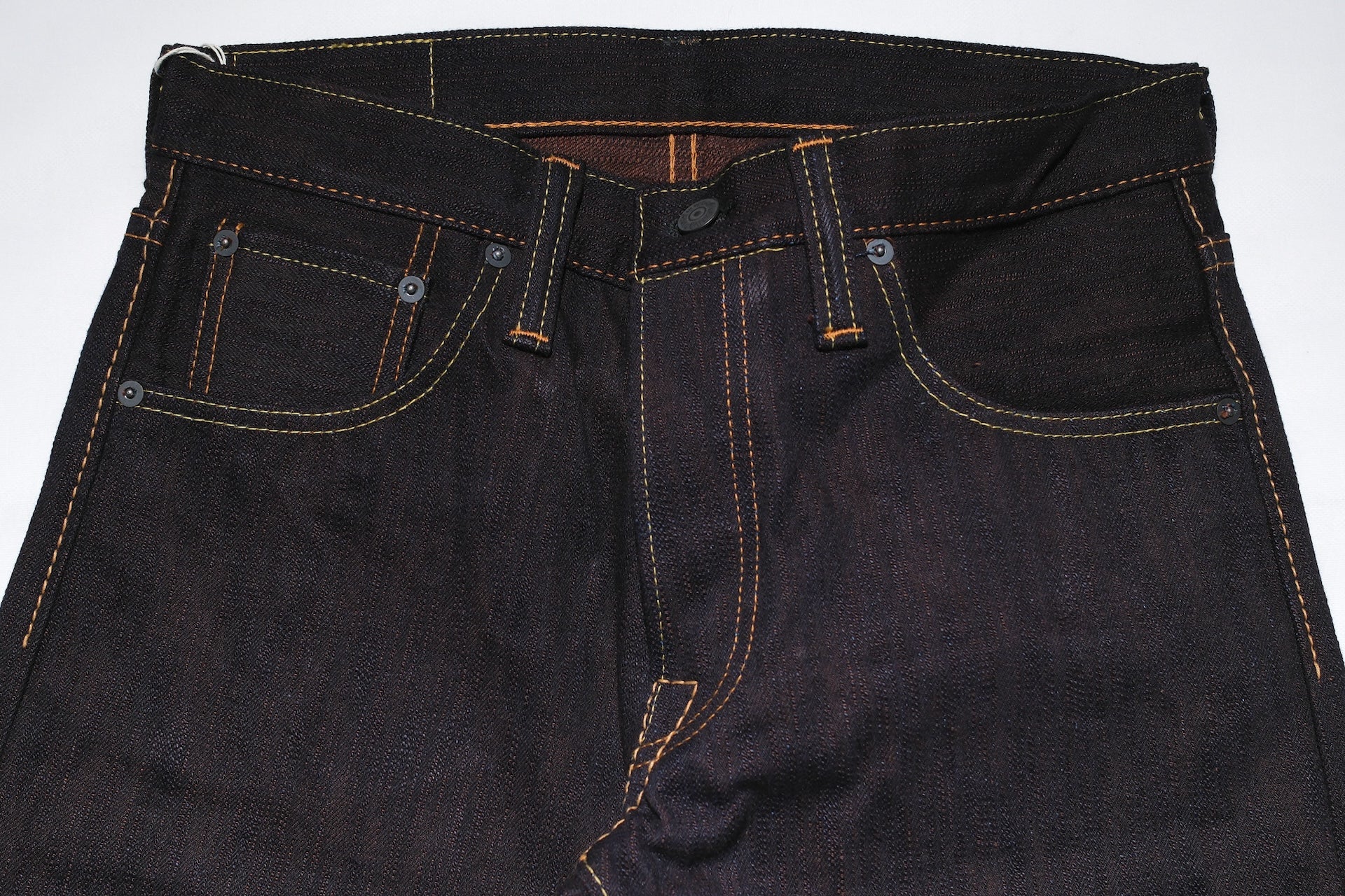 Pure Blue Japan 15oz PER-EX-013-ID "Indigo X Persimmon" Extra Slub Denim (Slim Tapered fit)