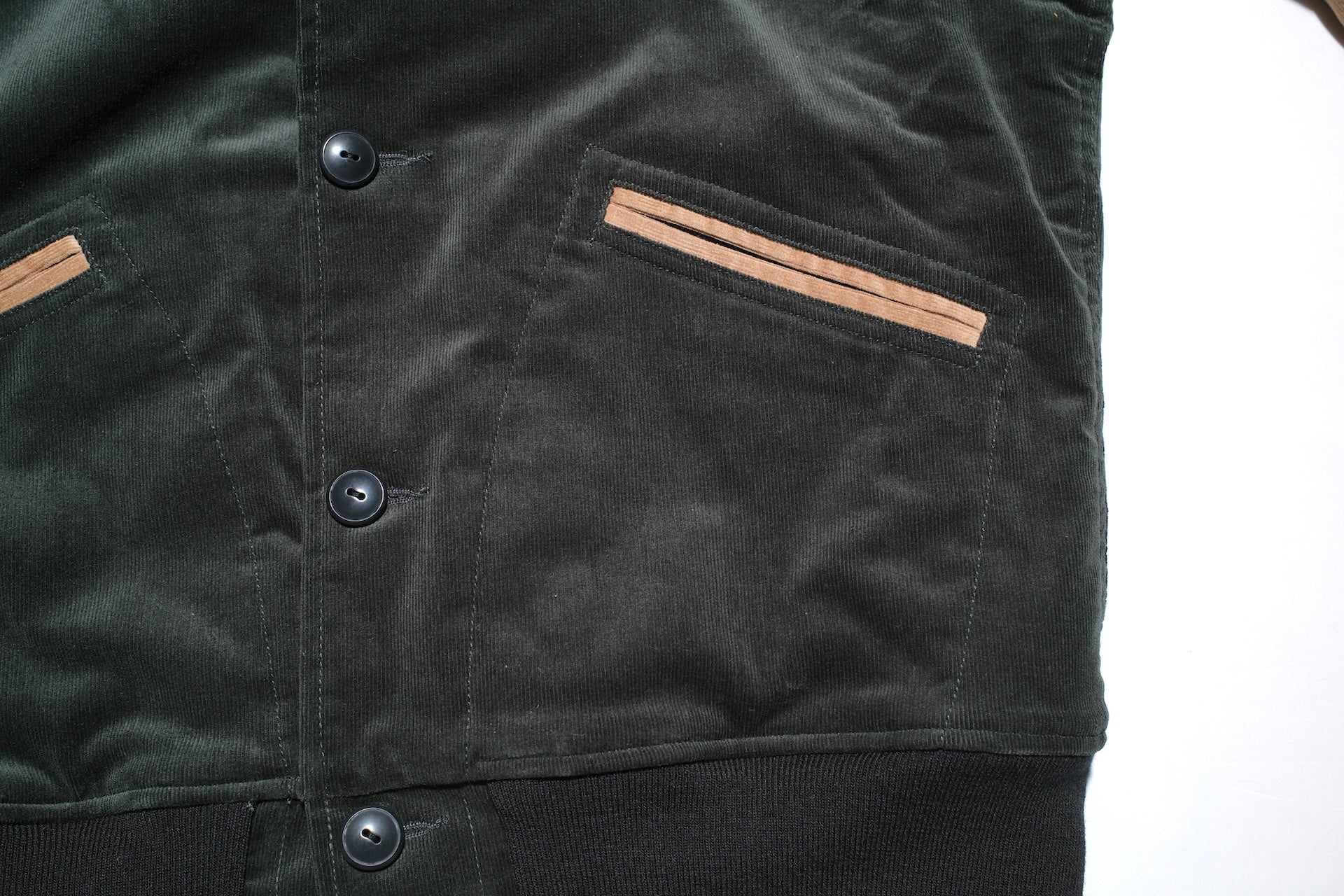 Stevenson Overall Co. “Golden Era Athletic” Classic Varsity Jacket (Forest Green)