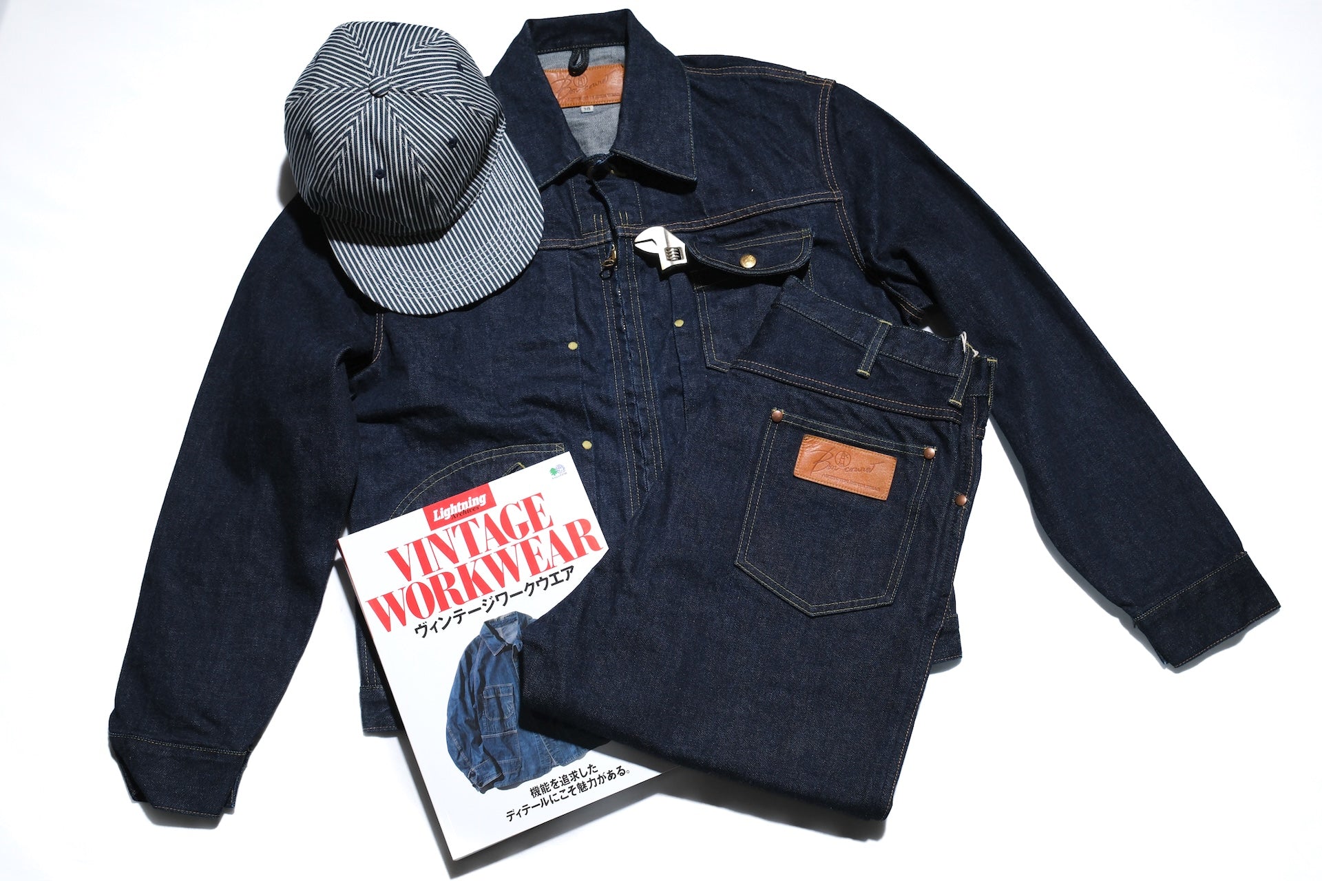 BONCOURA 15oz Indigo Dyed "Ike-Momen" B-11 Rodeo Denim Pants (Rodeo Tapered fit)