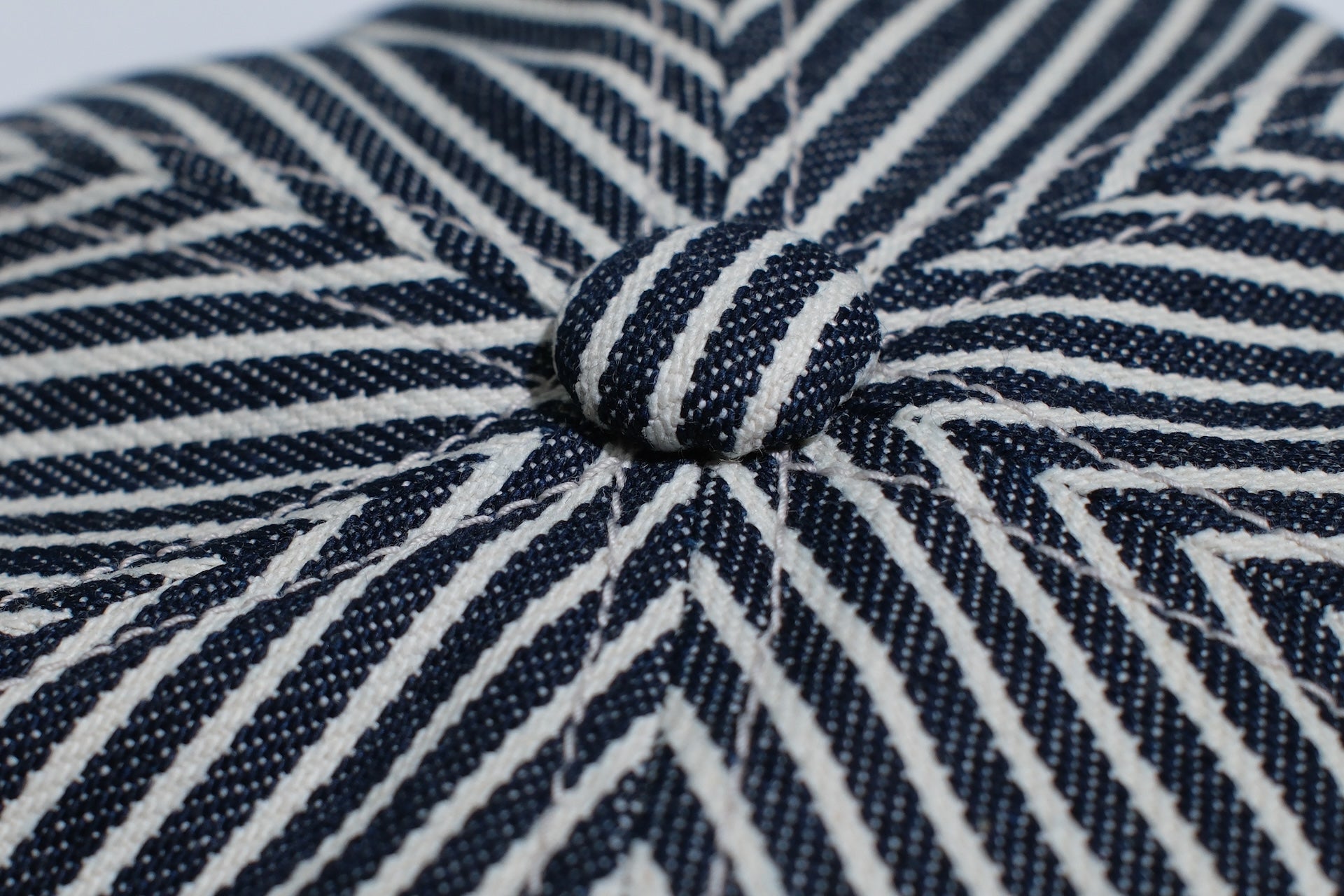 BONCOURA Indigo Dyed Hickory US Navy Cap