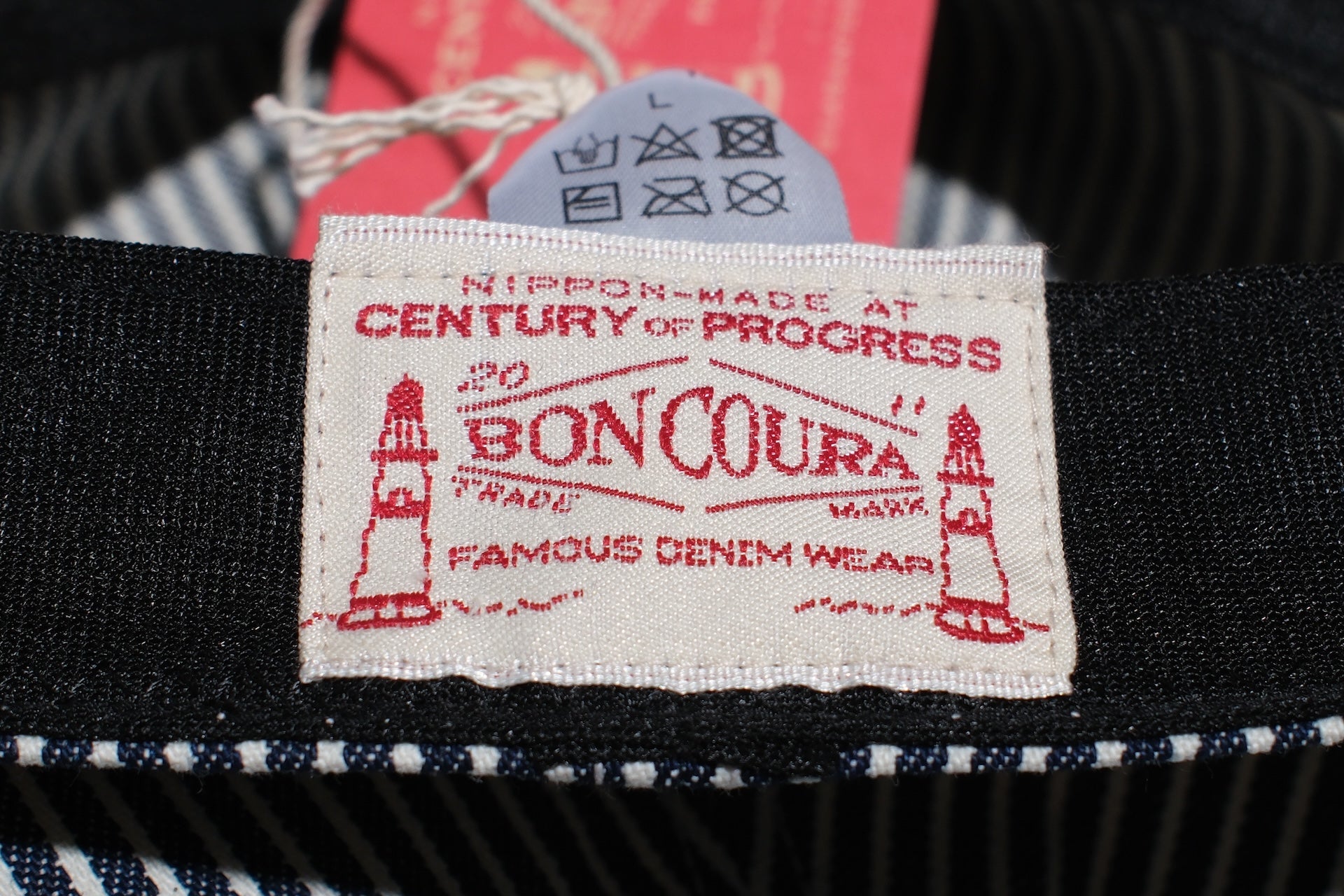 BONCOURA Indigo Dyed Hickory US Navy Cap
