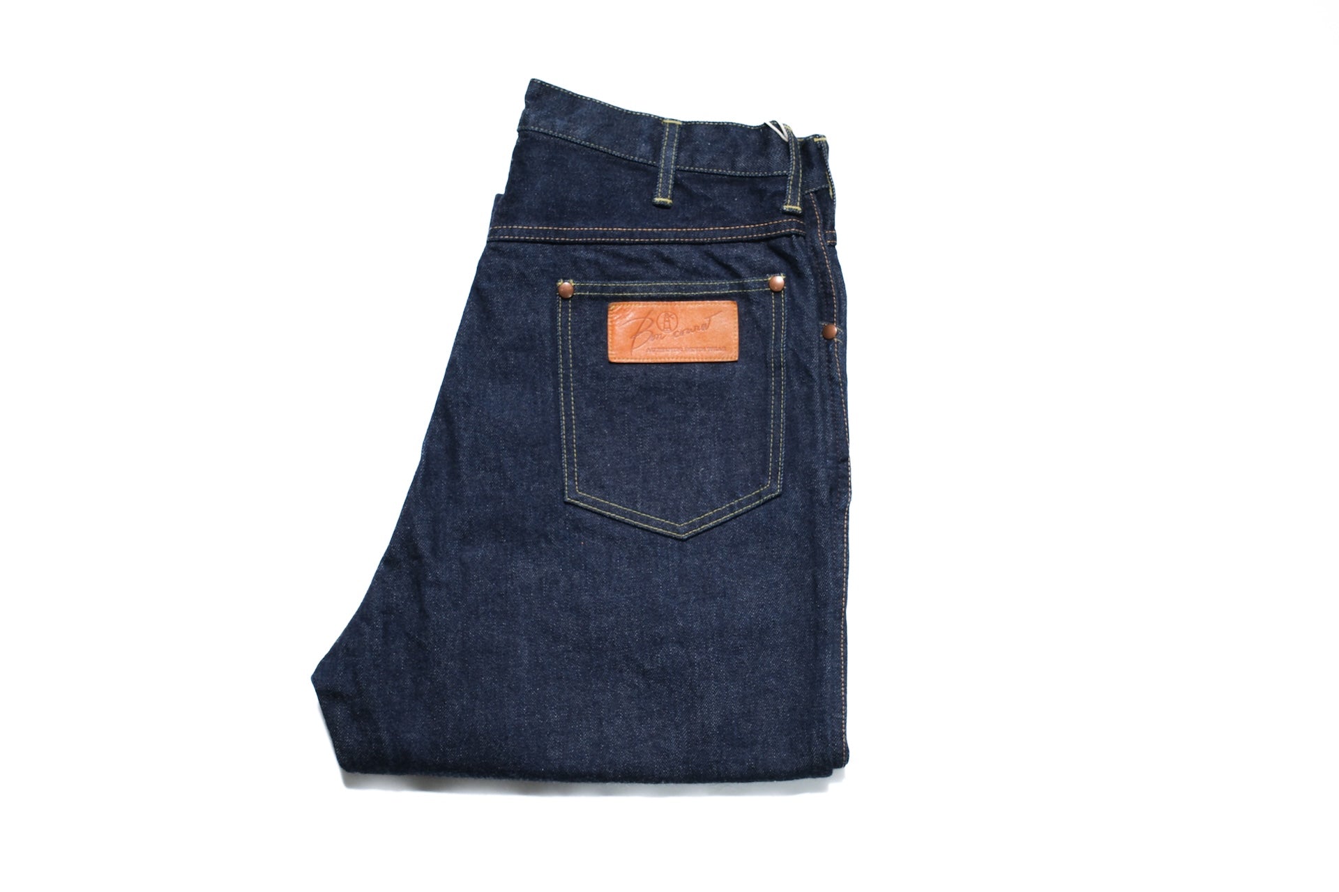 BONCOURA 15oz Indigo Dyed "Ike-Momen" B-11 Rodeo Denim Pants (Rodeo Tapered fit)