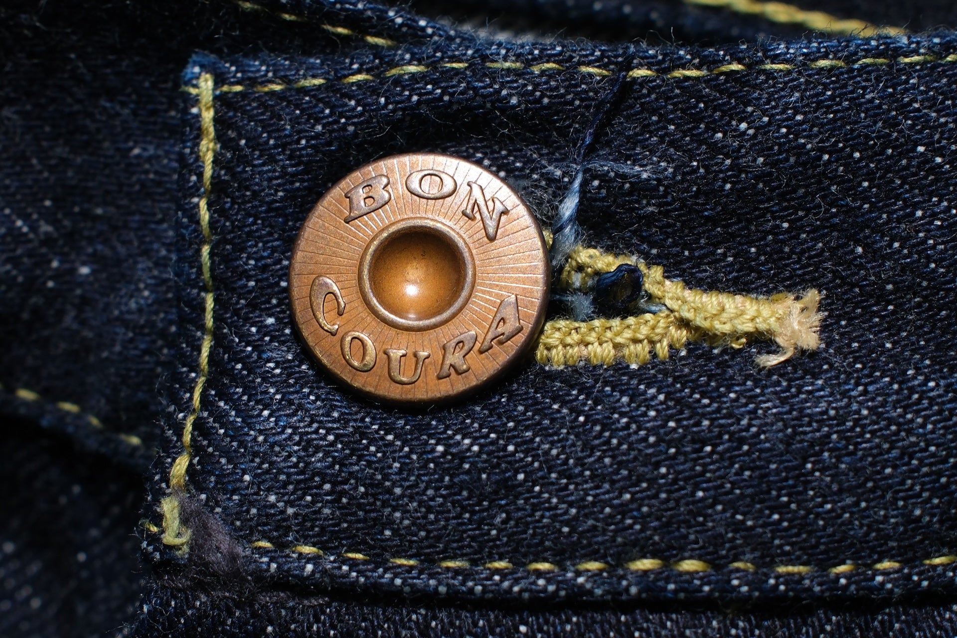 BONCOURA 15oz Indigo Dyed "Ike-Momen" B-11 Rodeo Denim Pants (Rodeo Tapered fit)