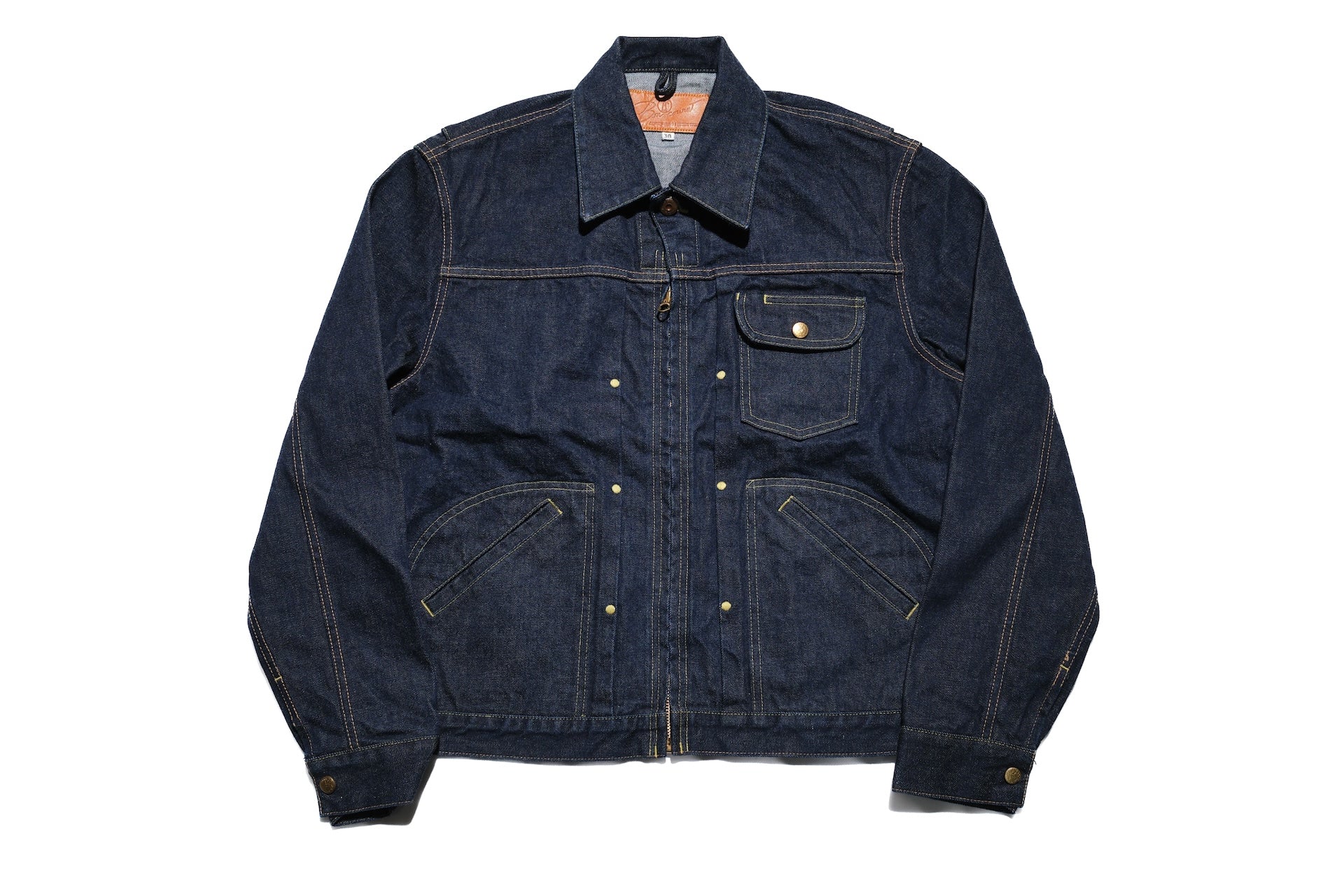 BONCOURA 15oz Indigo Dyed "Ike-Momen" Z-1 Rodeo Denim Rider Jacket
