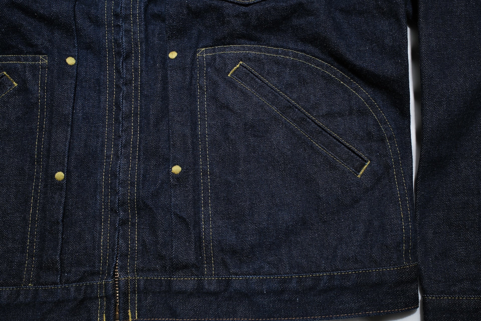BONCOURA 15oz Indigo Dyed "Ike-Momen" Z-1 Rodeo Denim Rider Jacket
