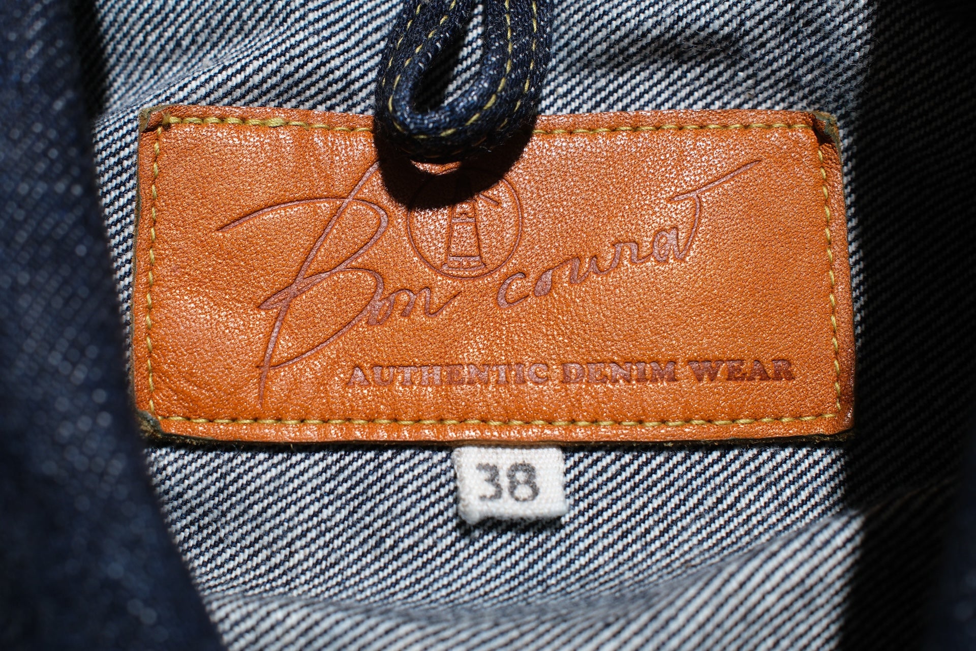 BONCOURA 15oz Indigo Dyed "Ike-Momen" Z-1 Rodeo Denim Rider Jacket