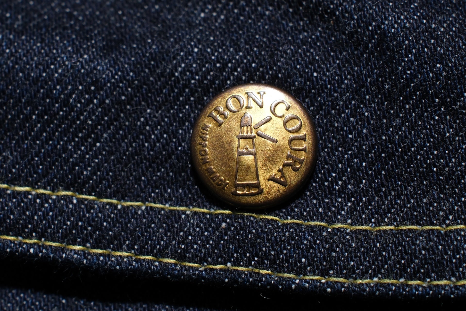 BONCOURA 15oz Indigo Dyed "Ike-Momen" Z-1 Rodeo Denim Rider Jacket