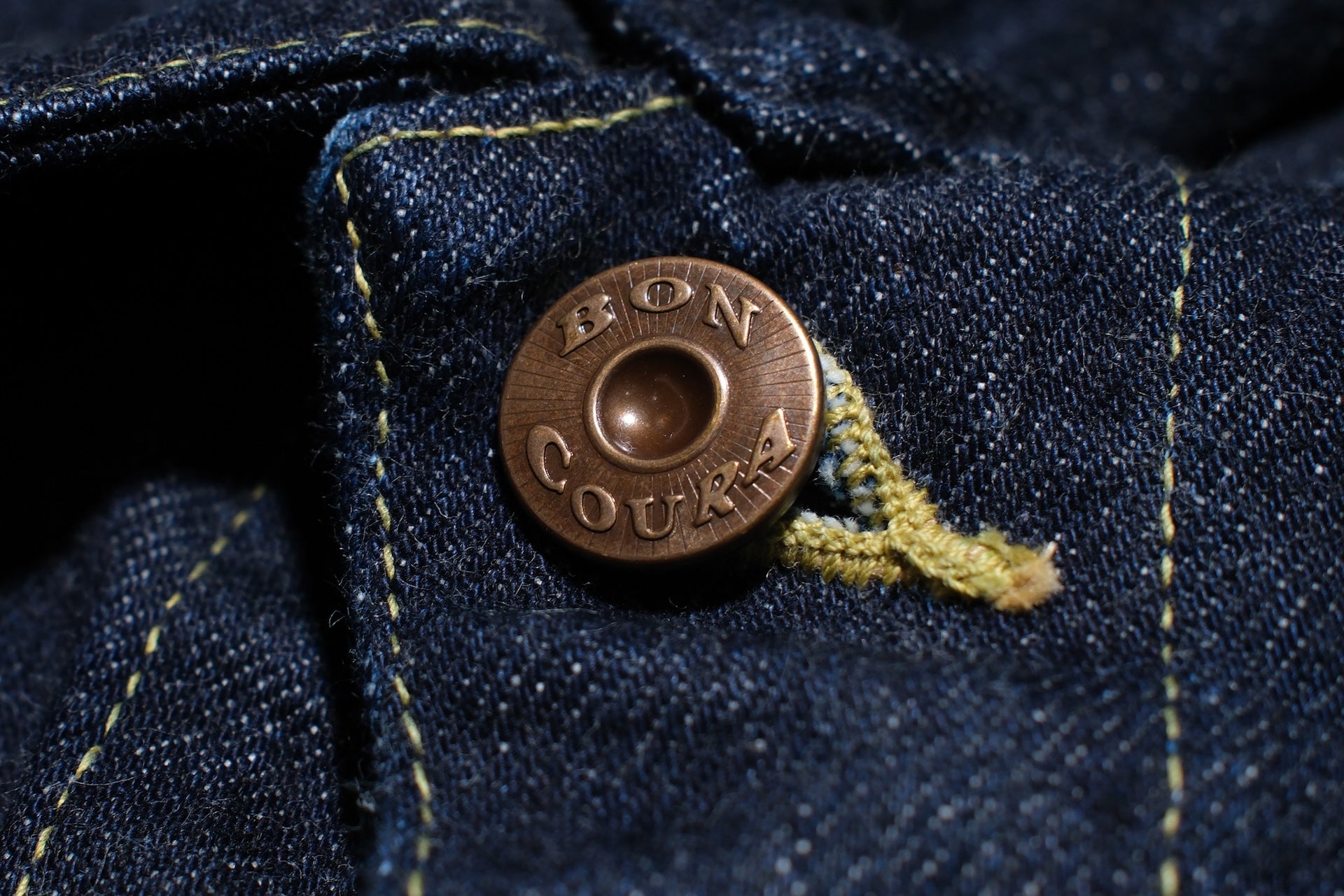 BONCOURA 15oz Indigo Dyed "Ike-Momen" Z-1 Rodeo Denim Rider Jacket
