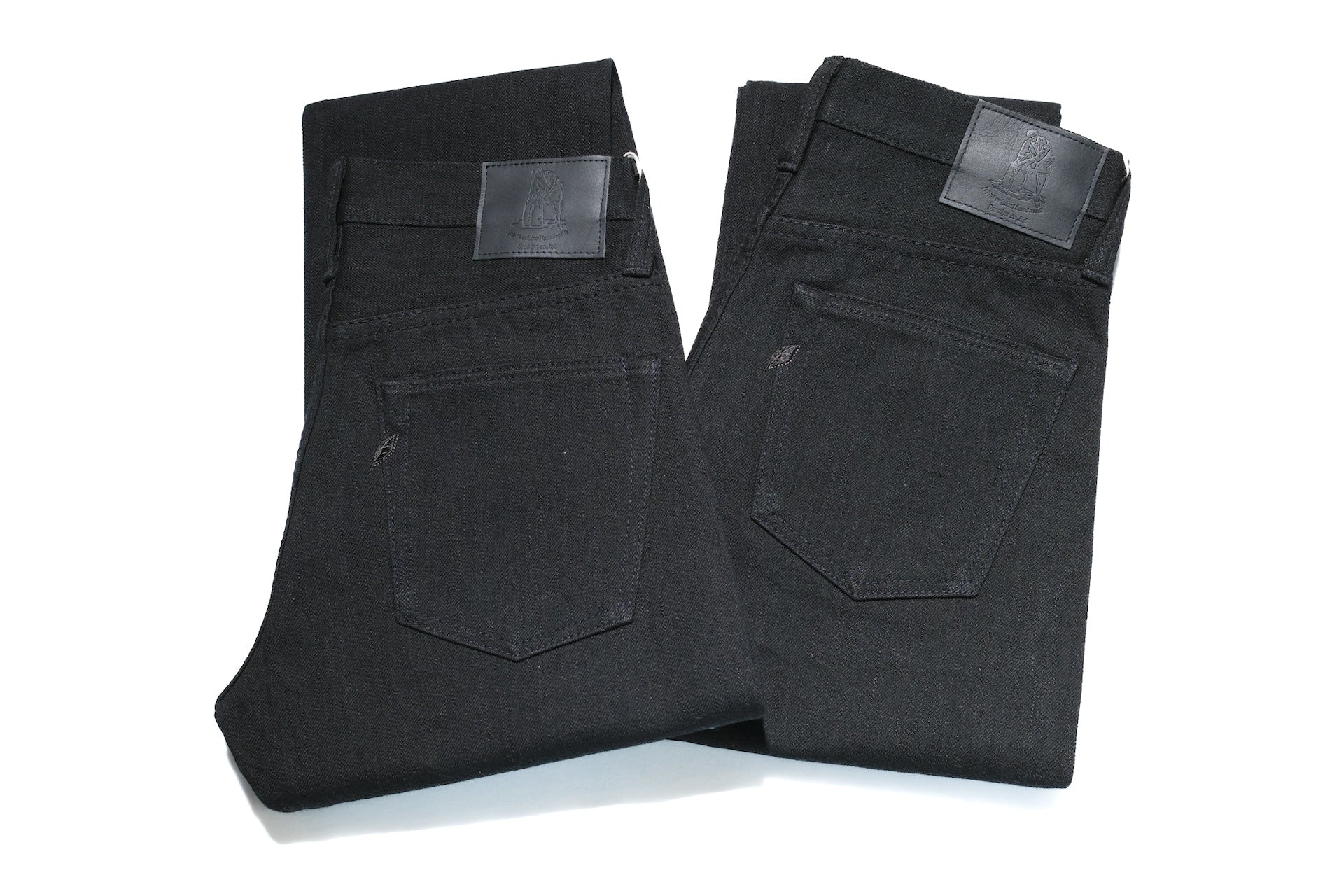 Pure Blue Japan 14oz "Black Teacore"  TCD-019-BK Denim (Relaxed Tapered fit)