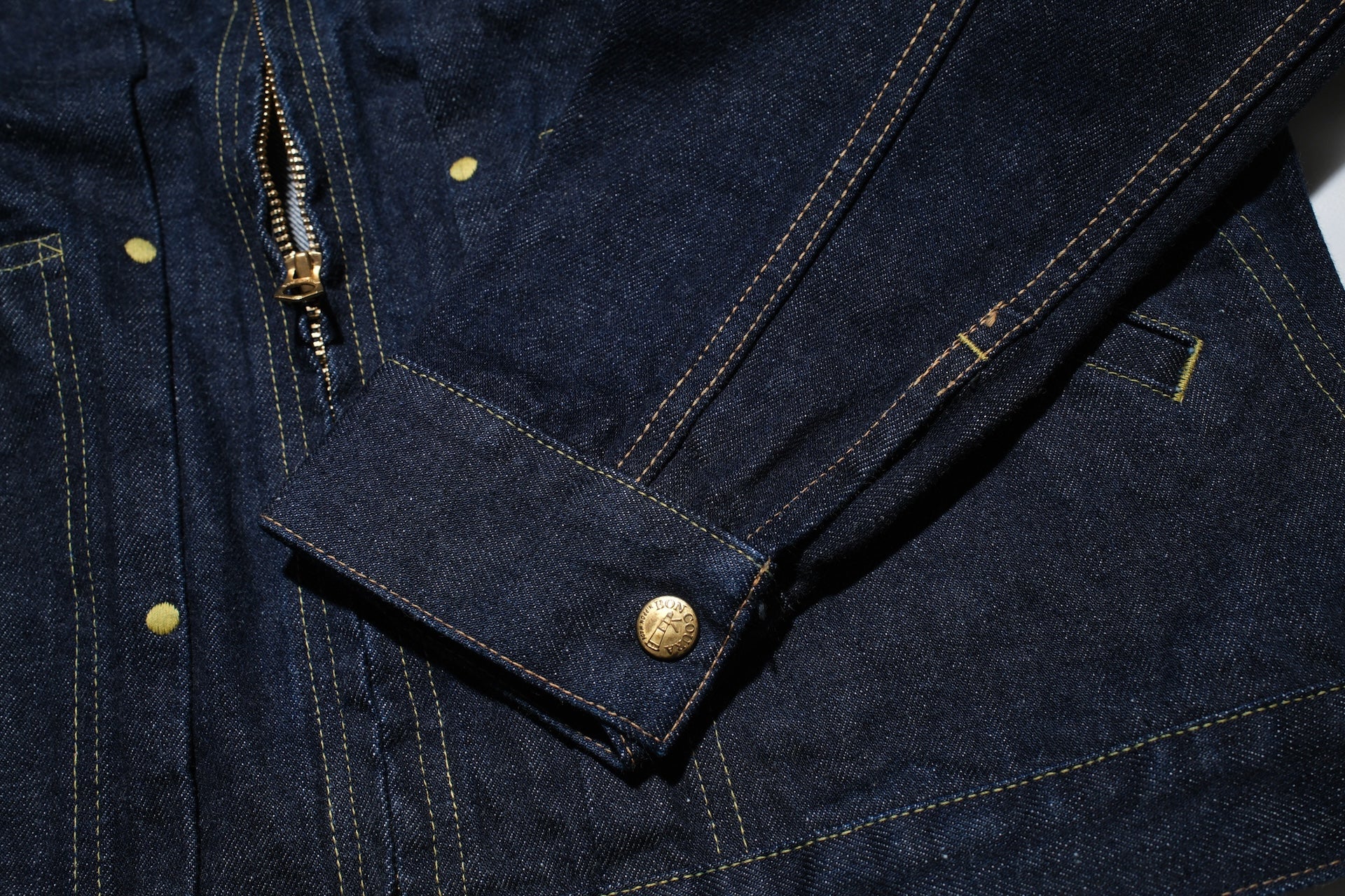 BONCOURA 15oz Indigo Dyed "Ike-Momen" Z-1 Rodeo Denim Rider Jacket