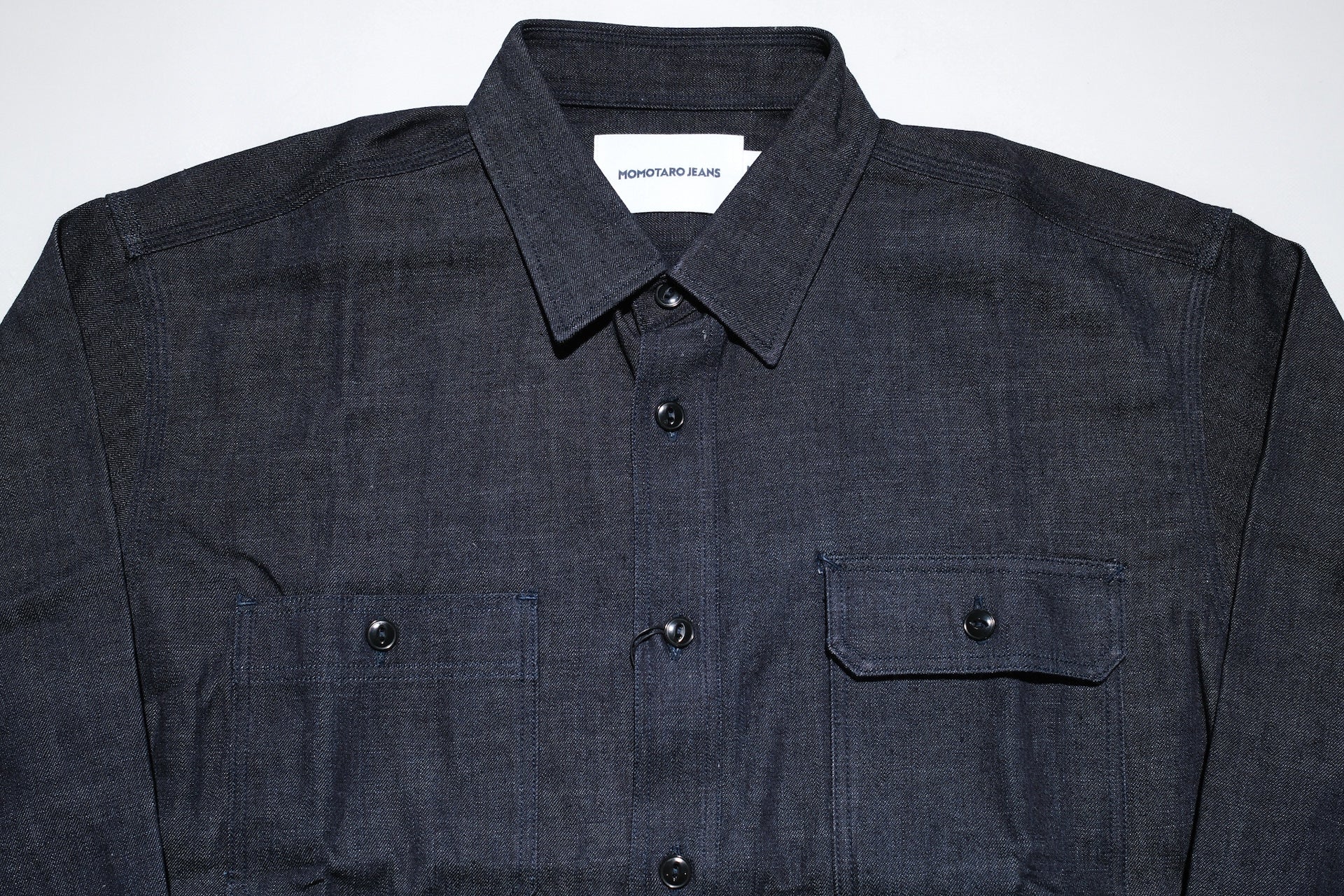 Momotaro 8oz “Tokuno Blue” Indigo Dyed Selvage Denim Workshirt