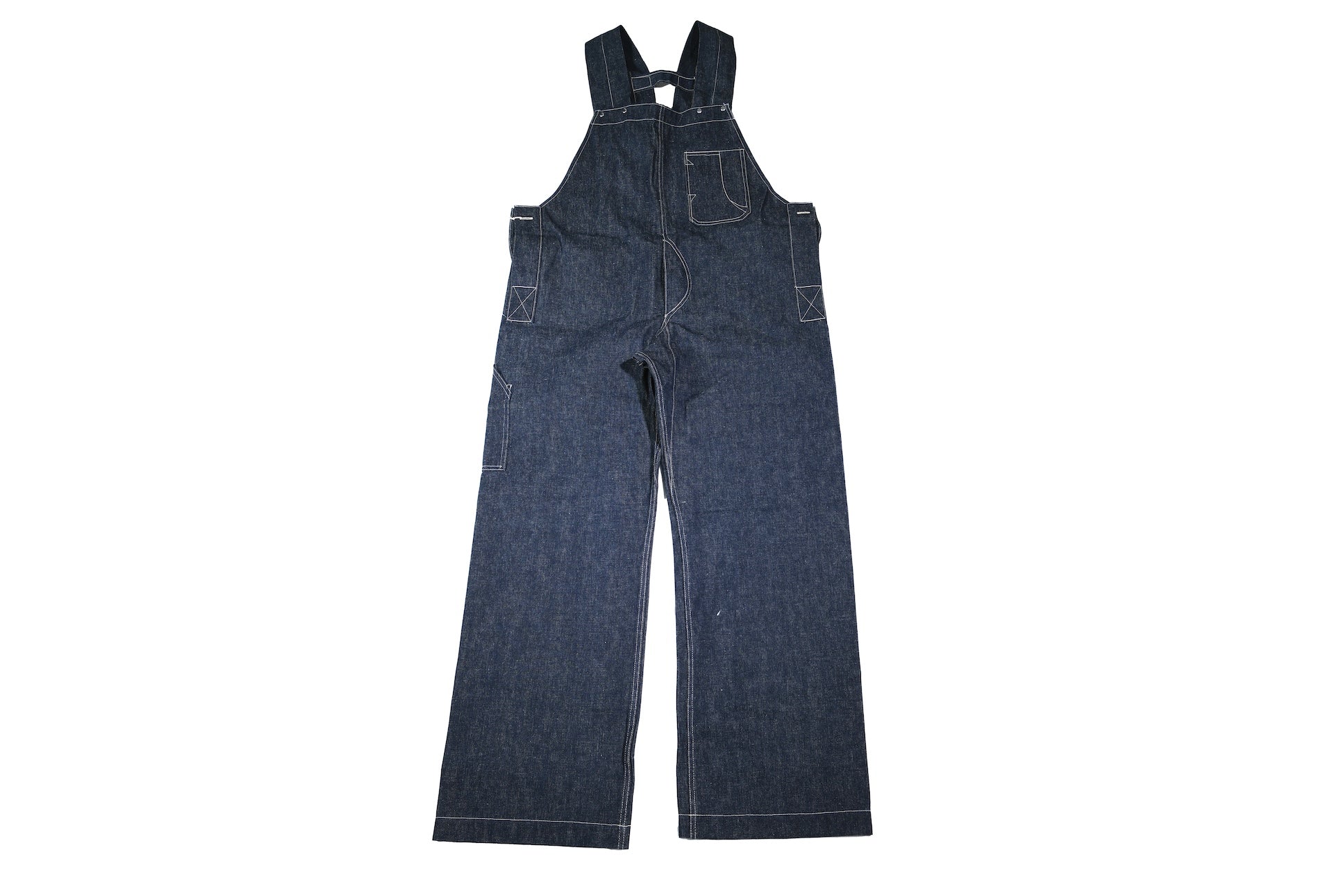 Warehouse Co. Late 30s 12.5oz Indigo Dyed Denim Overalls